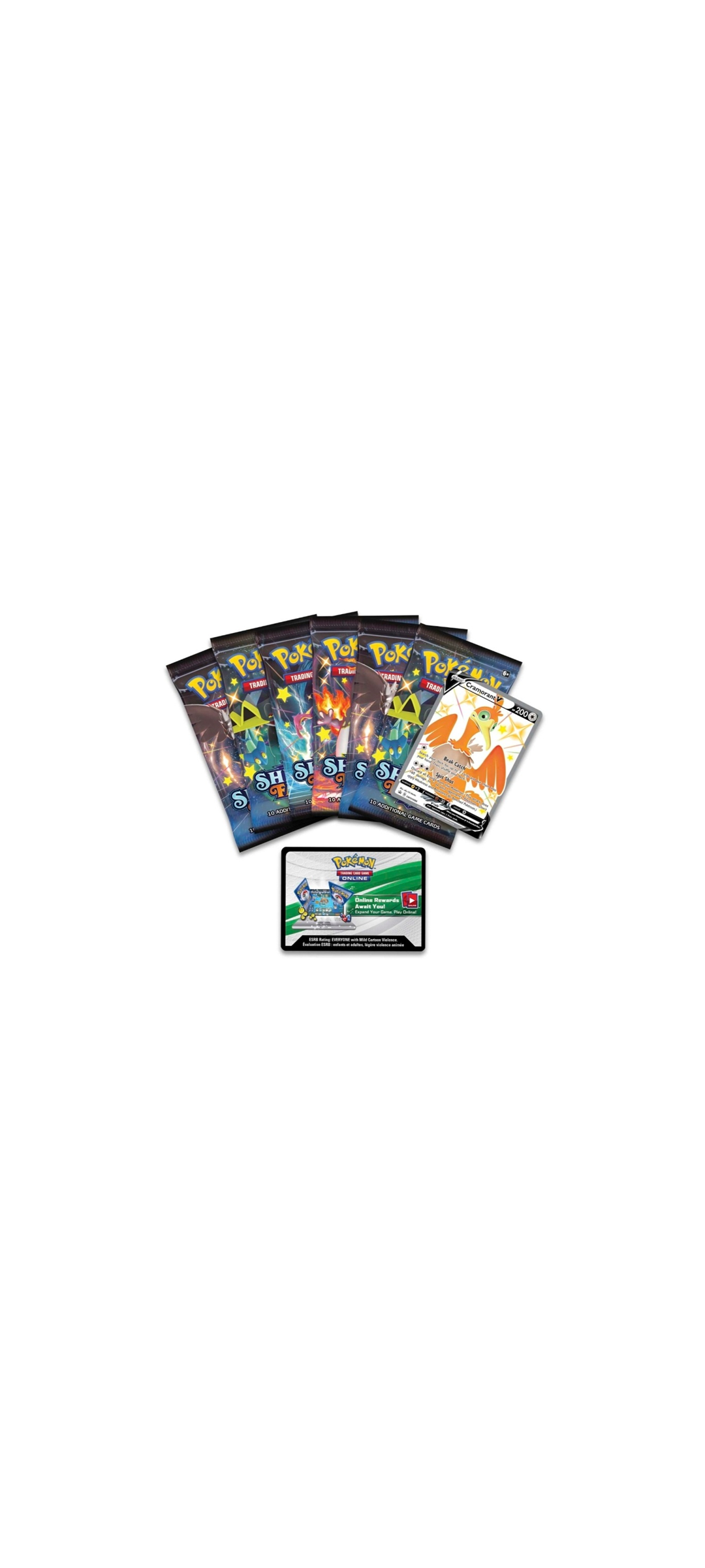 Pokemon TCG - Shining Fates - 6 Booster Tin - Cramorant V - Englisch 2021 - 2