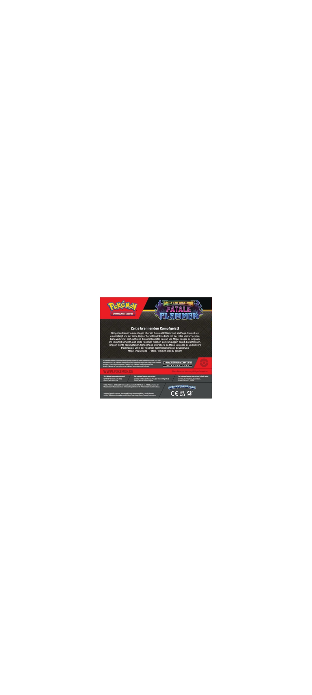 Pokemon TCG - Mega Entwicklung - Fatale Flammen - 36er Display Box - Deutsch 2025 - 3