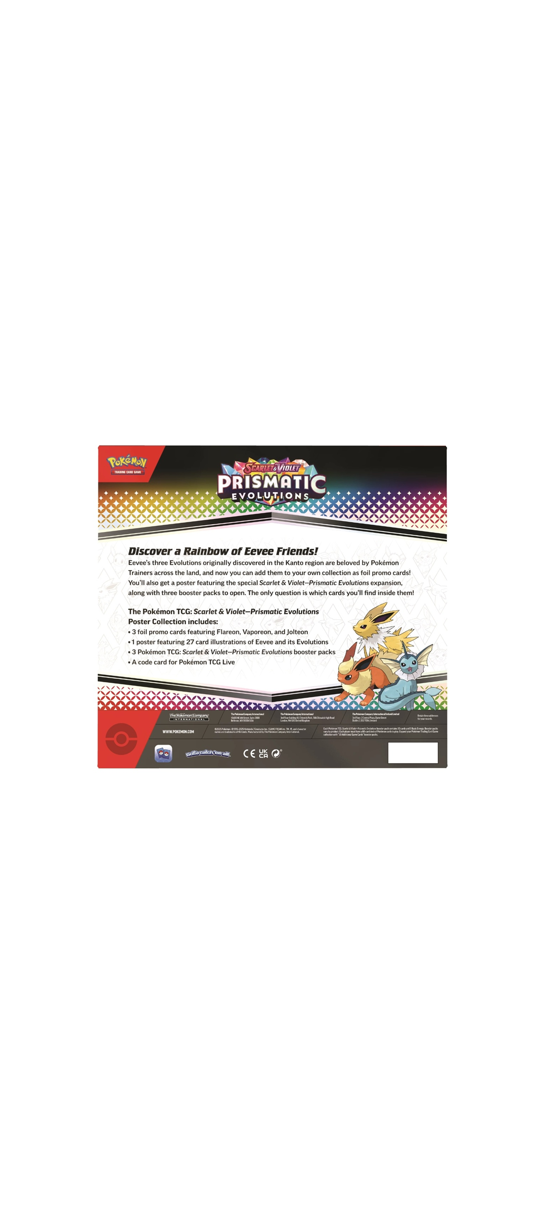 Pokemon TCG - Scarlet & Violet - Prismatic Evolutions - Poster Collection - Englisch 2025 - 5