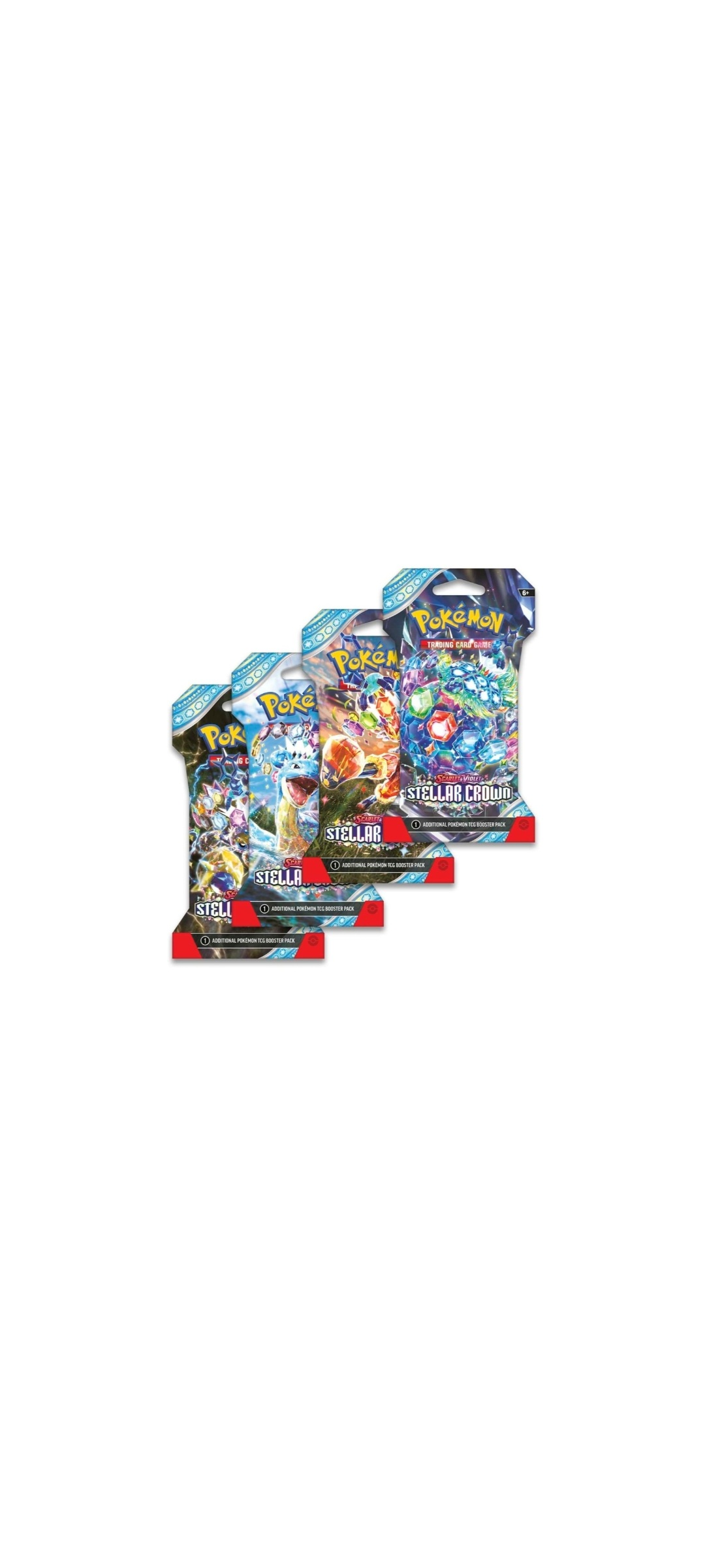 Pokemon TCG - Scarlet & Violet - Stellar Crown - Sleeved Booster Pack - Englisch 2024 - 1