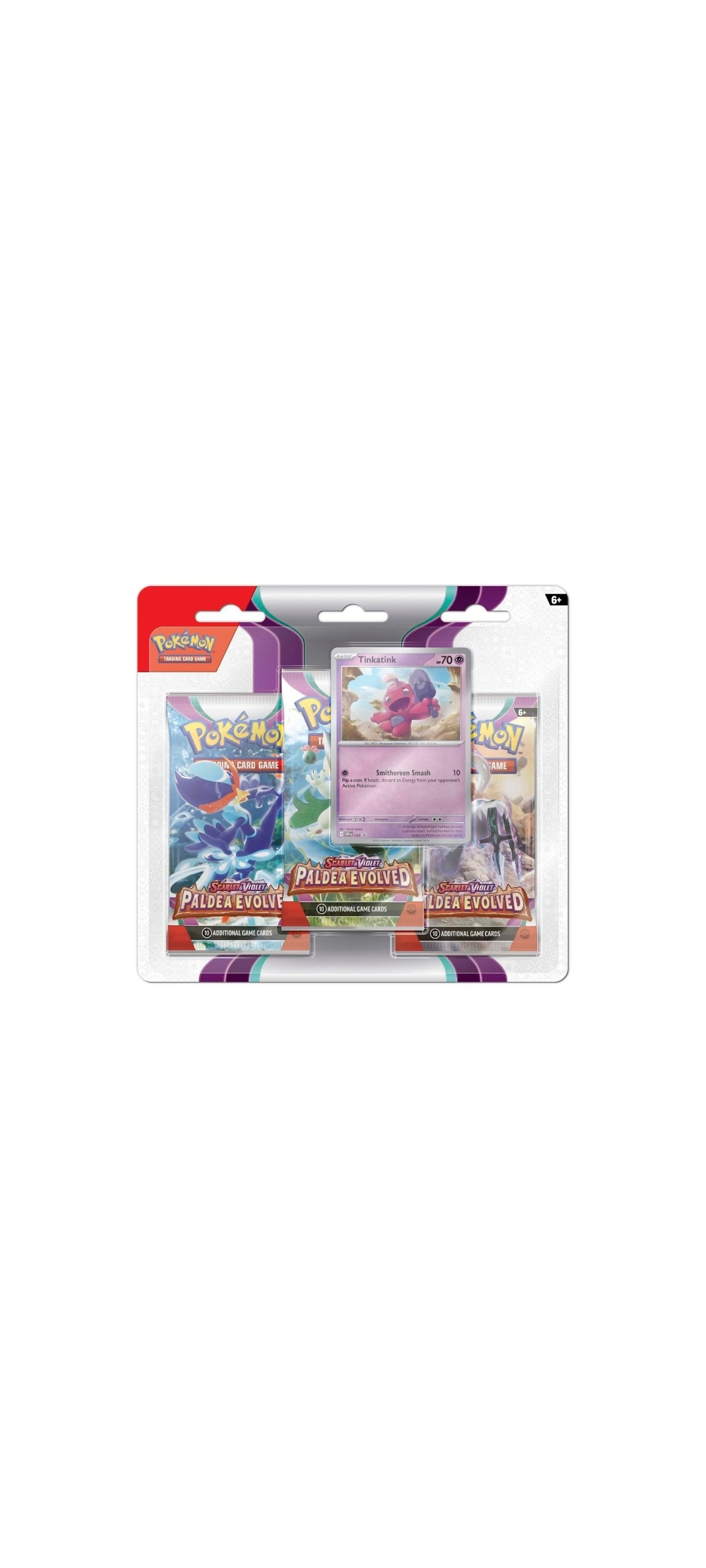 Pokemon TCG - Scarlet & Violet - Paldea Evolved - Three Pack Blister - Tinkatink - Englisch 2023