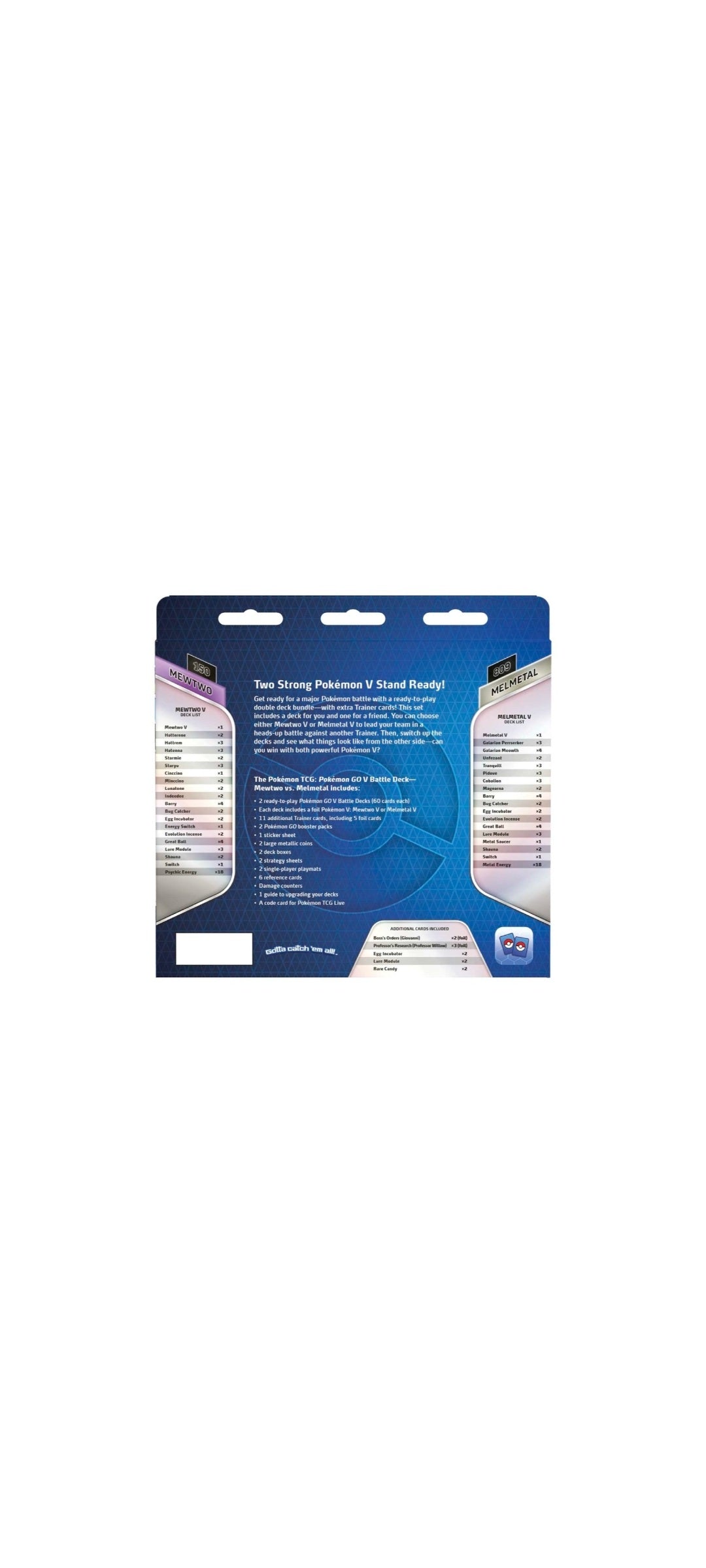 Pokémon TCG - Pokémon GO - V Battle Deck Bundle - Mewtwo vs. Melmetal 2022 - 10