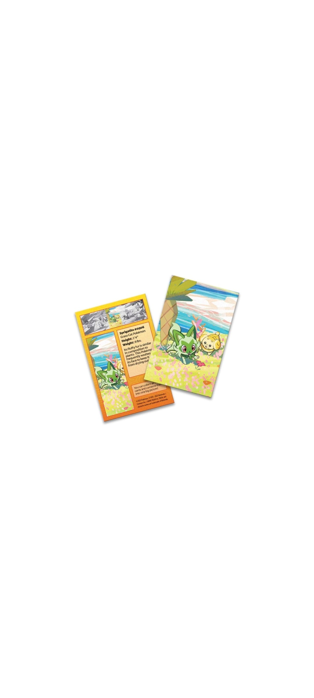 Pokemon TCG - Scarlet & Violet - Paldea Friends - Mini Tin - Sprigatito 2023 - 2