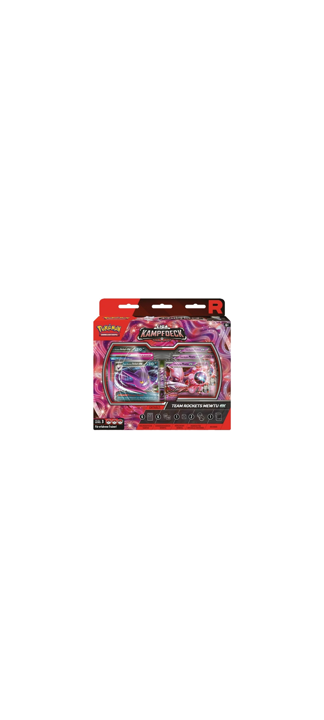 Pokemon Tcg - Karmesin & Purpur - Liga Kampfdeck - Team Rockets - Mewtu ex - Deutsch 2025 - 2