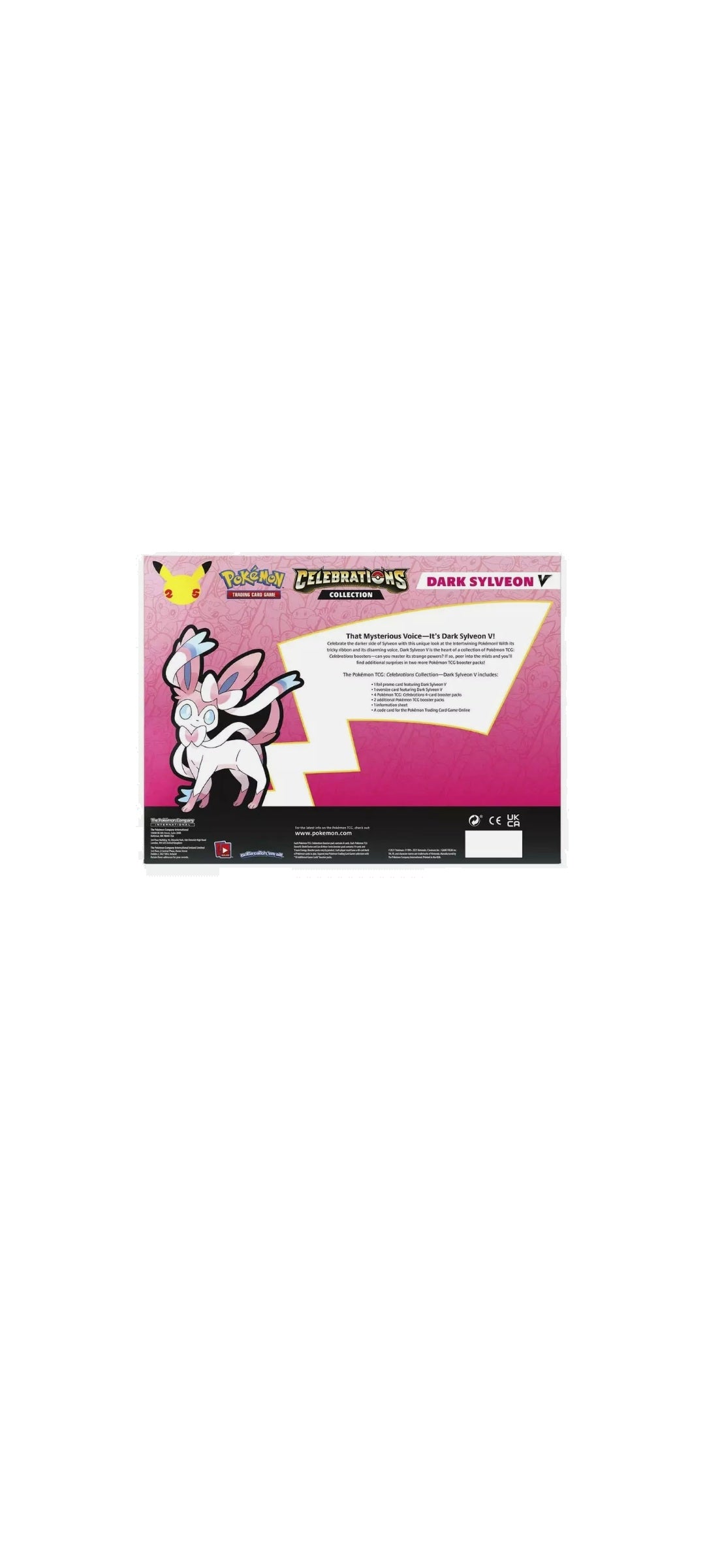 Pokémon TCG - 25th Anniversary - Celebrations Collection - Dark Sylveon V 2021 - 2