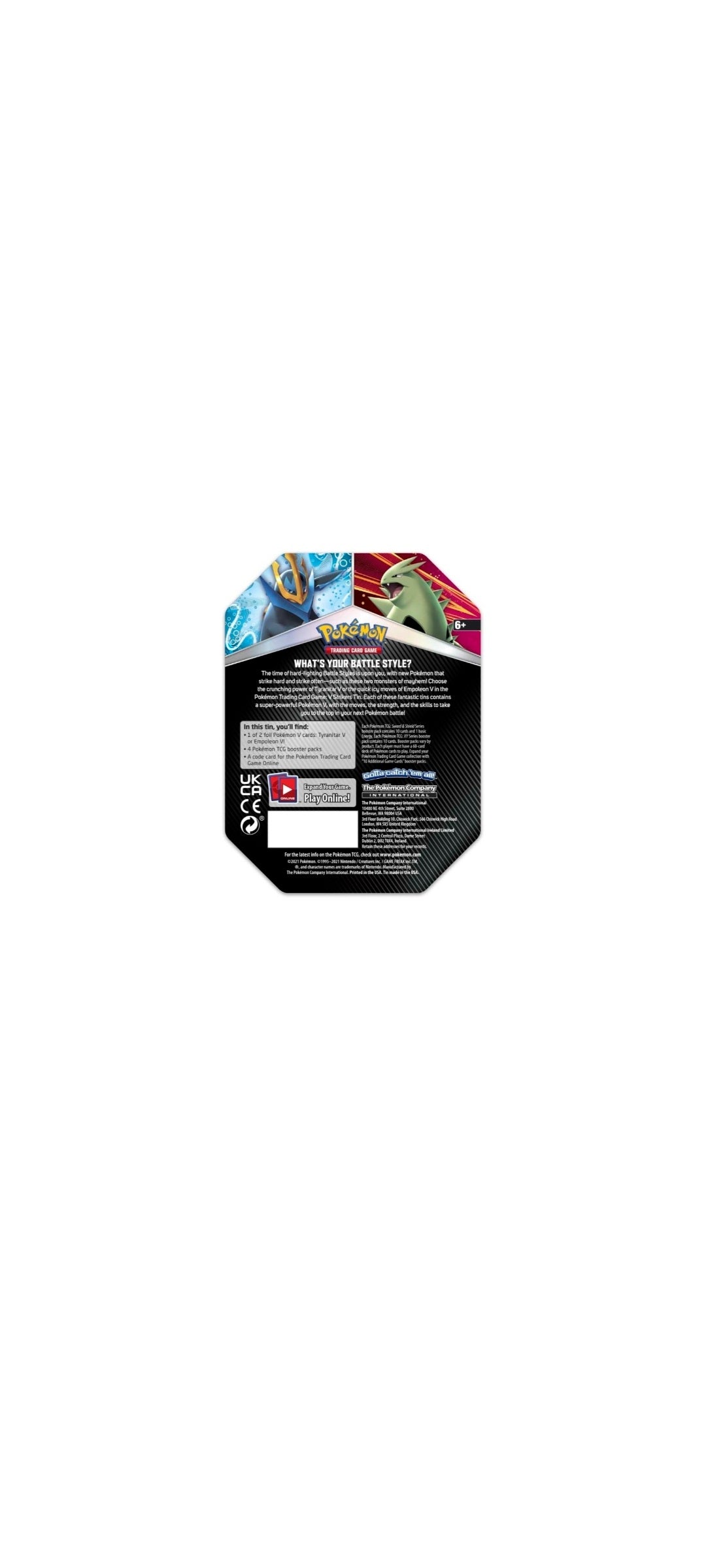 Pokémon TCG - Tyranitar V / Empoleon V 2021