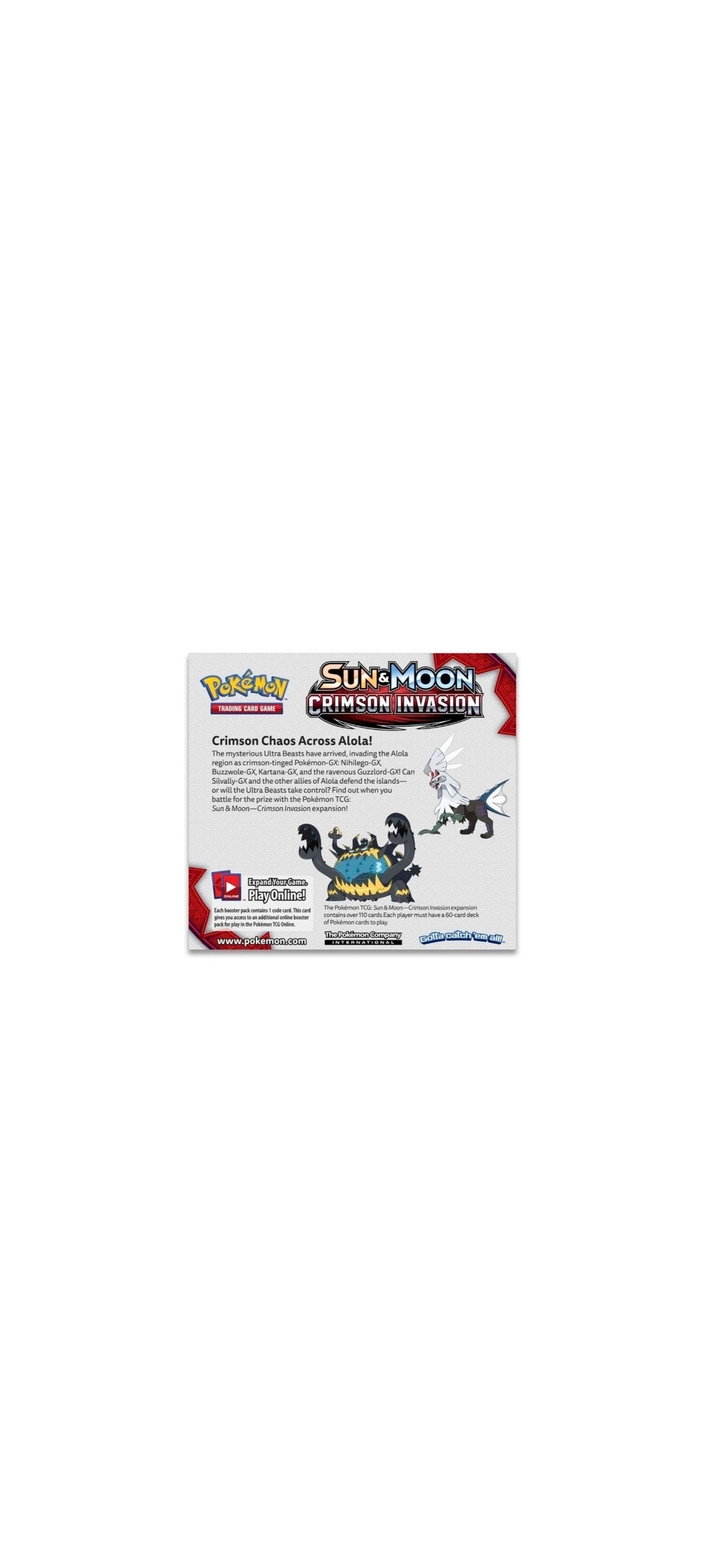 Pokémon TCG - Sun & Moon - Crimson Invasion - Booster Pack 2017 - 6