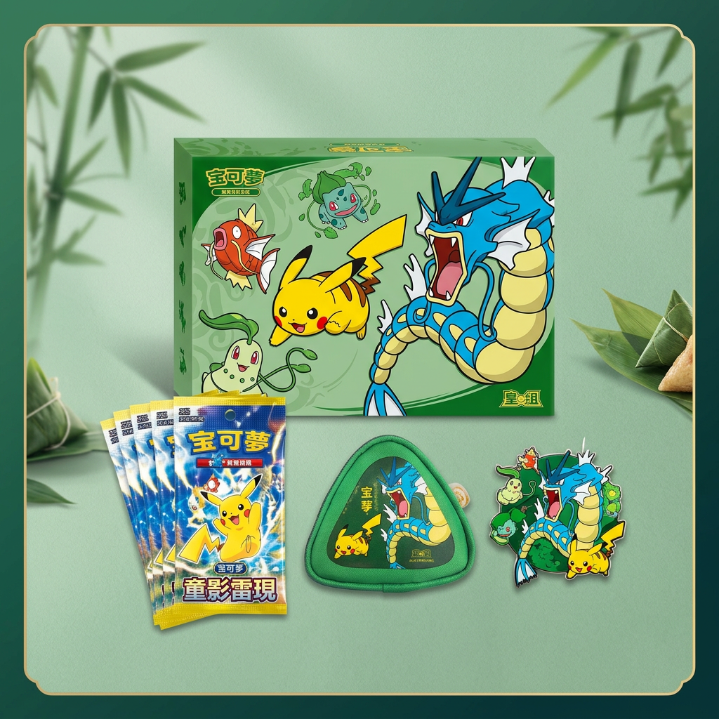 Geschenkbox mit Inhalt auf jadegrünem Hintergrund