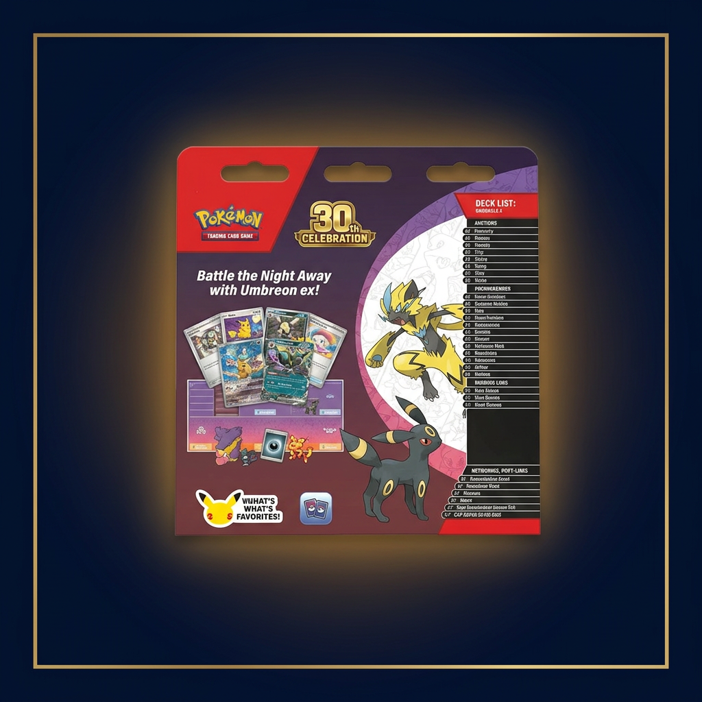 30th Celebration Umbreon ex Battle Deck – Rückseite
