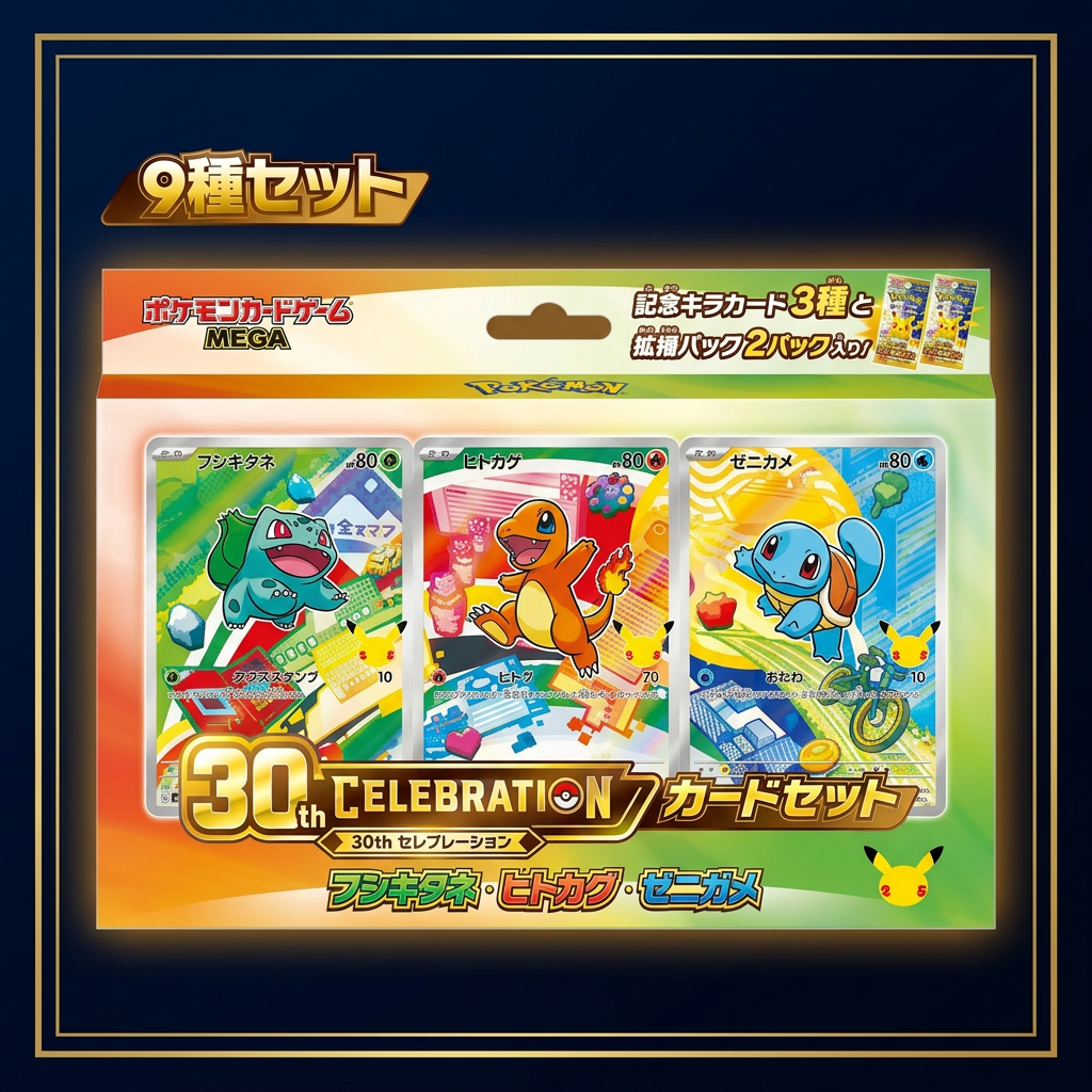 30th Celebration Card Set Japanisch – Kanto, bearbeitete Verpackungsansicht