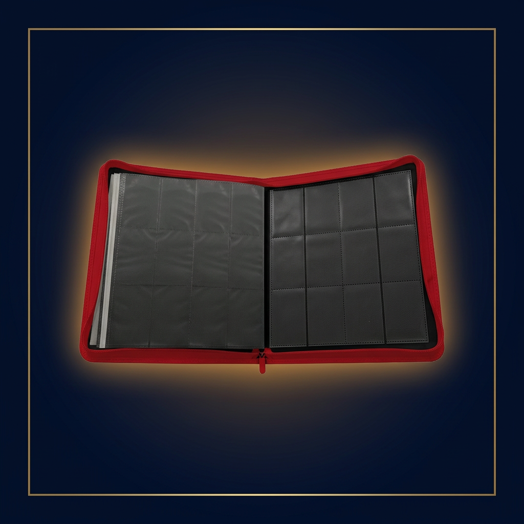 Charizard 12-Pocket PRO-Binder – Innenansicht im Cardini-Stil