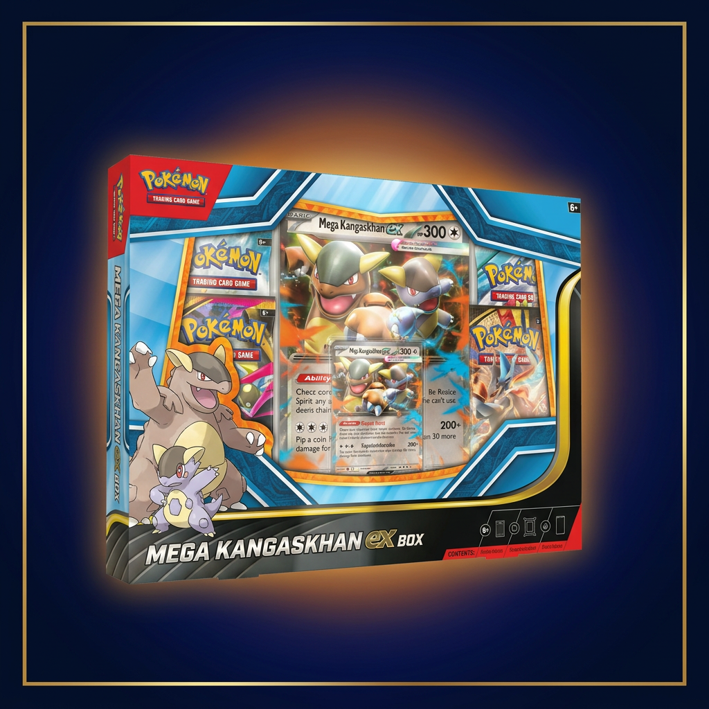 Mega Kangaskhan ex Box English 2026 – angled view