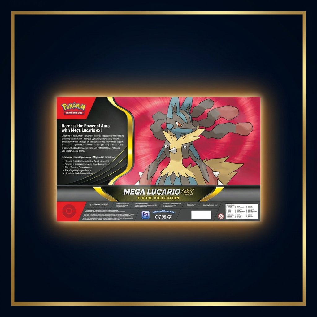 Mega Lucario ex Figure-Collection – Rückseite