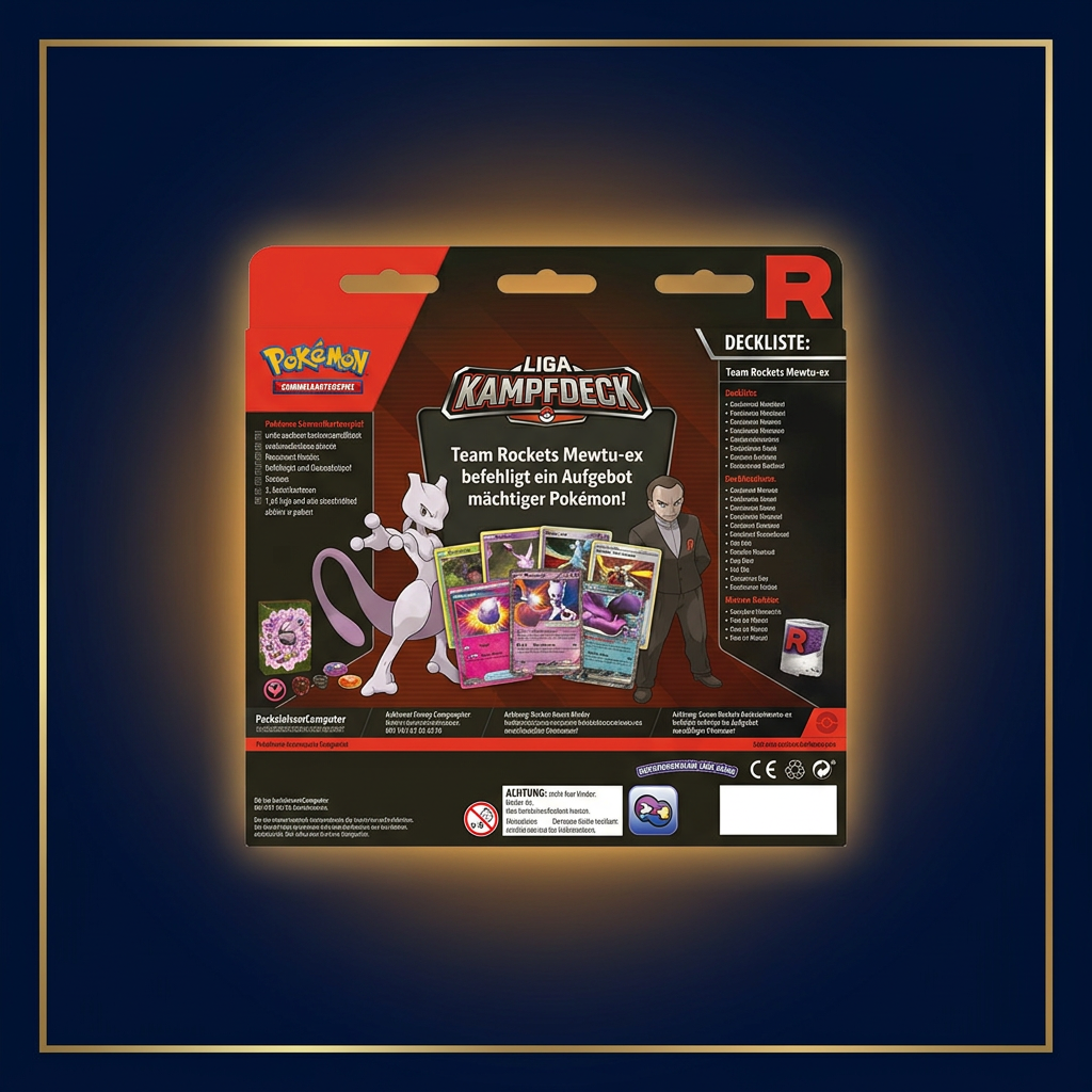 Mewtu-ex Liga-Kampfdeck – Rückseite