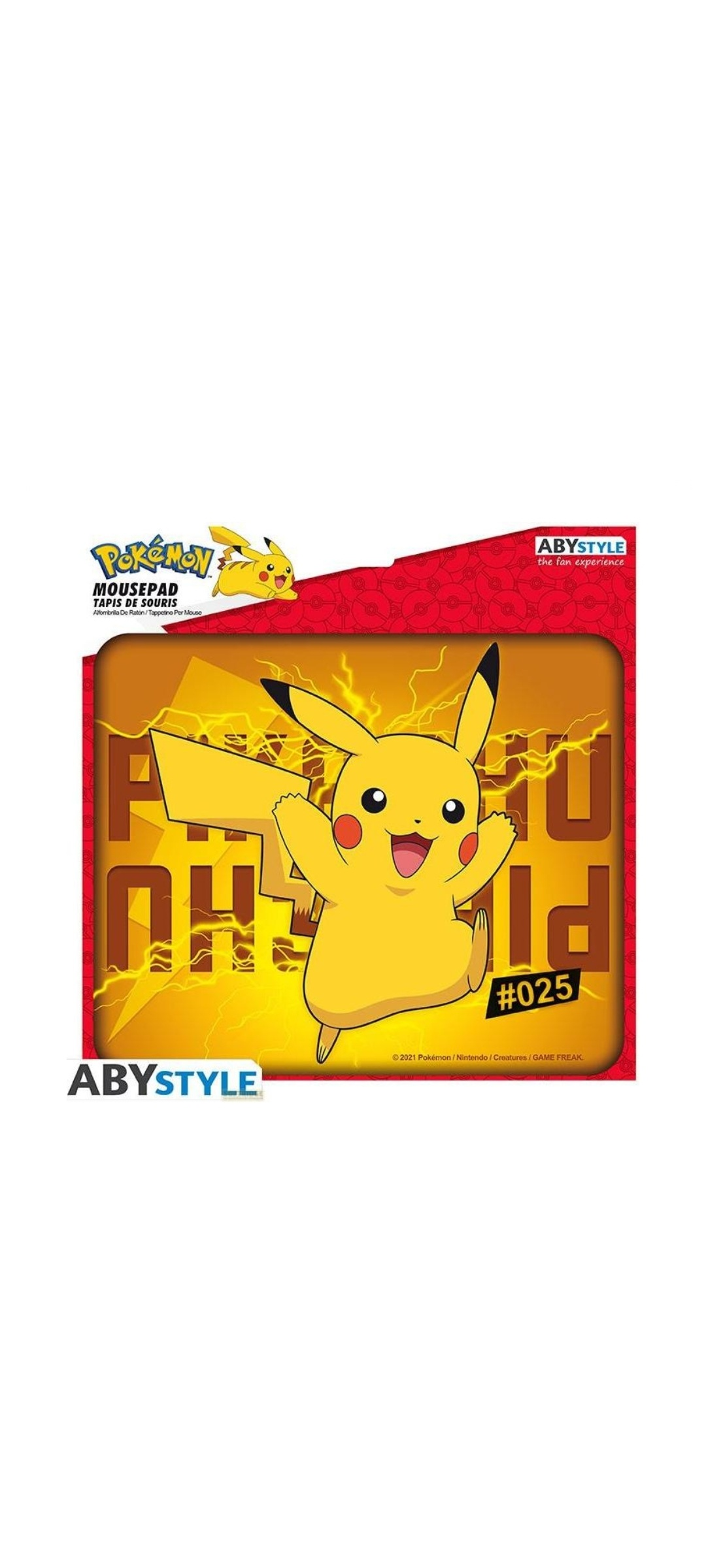 AbyStyle - Mauspad - Pikachu 2024 - 2