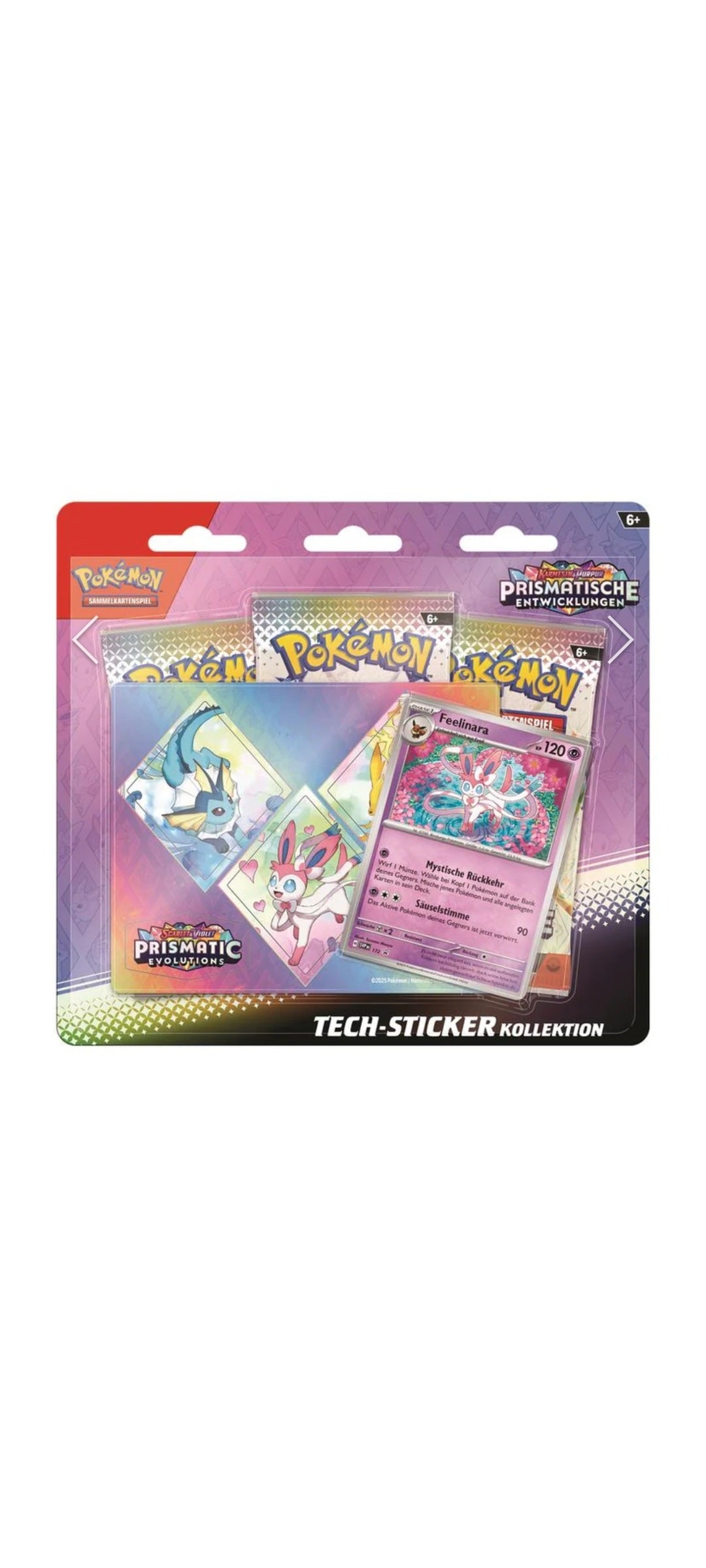 Pokémon TCG - Prismatische Entwicklungen - Tech-Sticker-Kollektion - Feelinara 2025