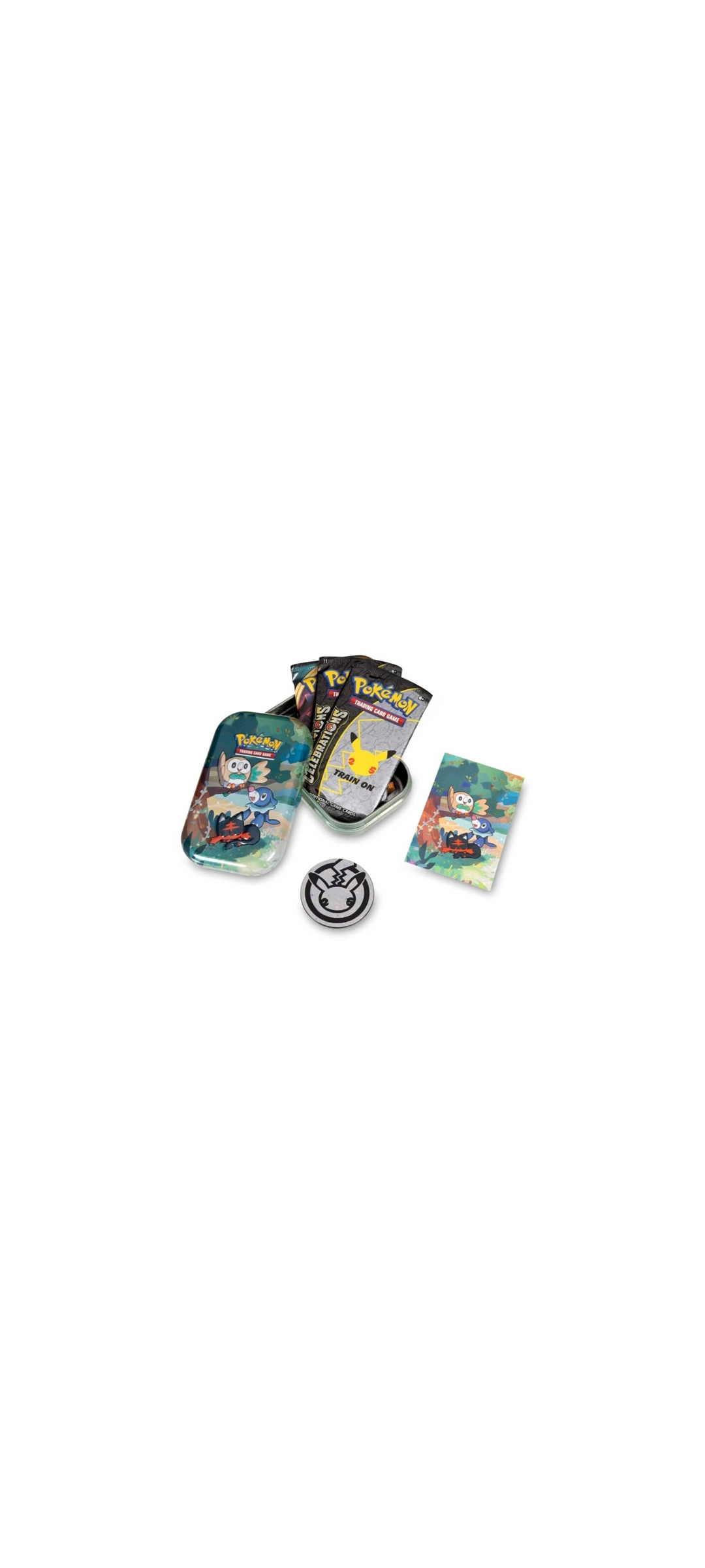 Pokemon TCG - 25th Anniversay - Celebrations - Mini Tin - Bauz, Flamiau und Robball - Englisch 2021 - 2