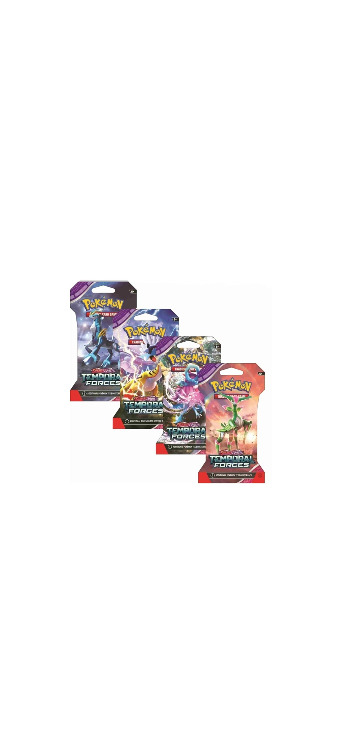 Pokemon TCG - Scarlet & Violet - Temporal Forces - Sleeved Booster Pack - Englisch 2024 - 1