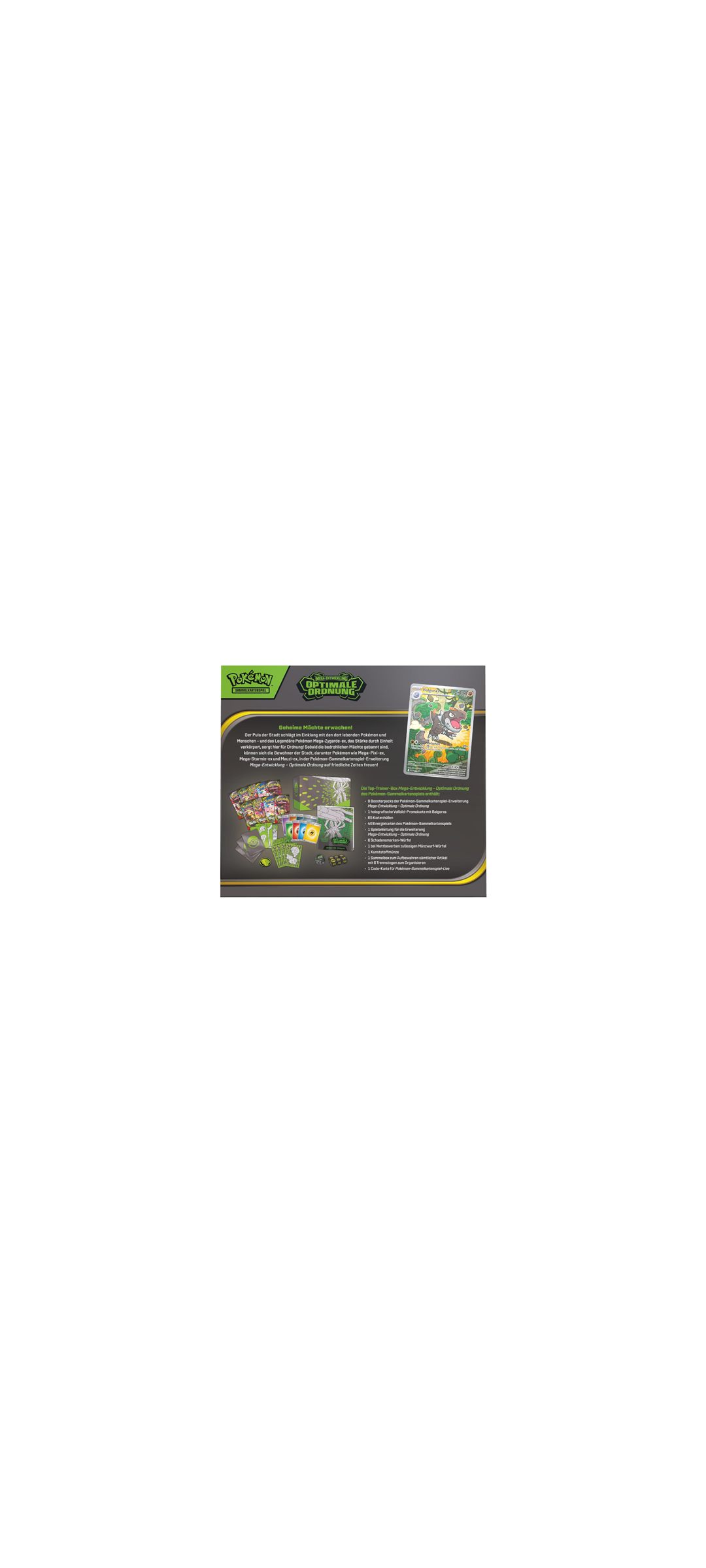 Pokemon TCG - Mega-Entwicklung - Optimale Ordnung - Top-Trainer-Box - Deutsch 2026 - 9