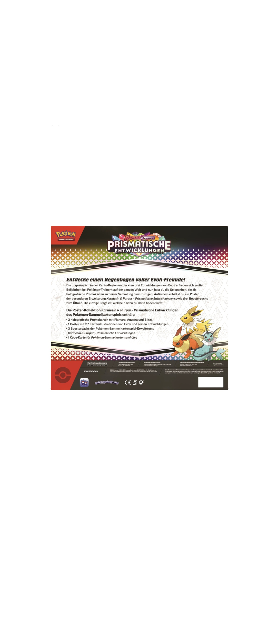 Pokemon TCG - Karmesin & Purpur - Prismatische Entwicklungen - Poster Kollektion - Deutsch 2025 - 4