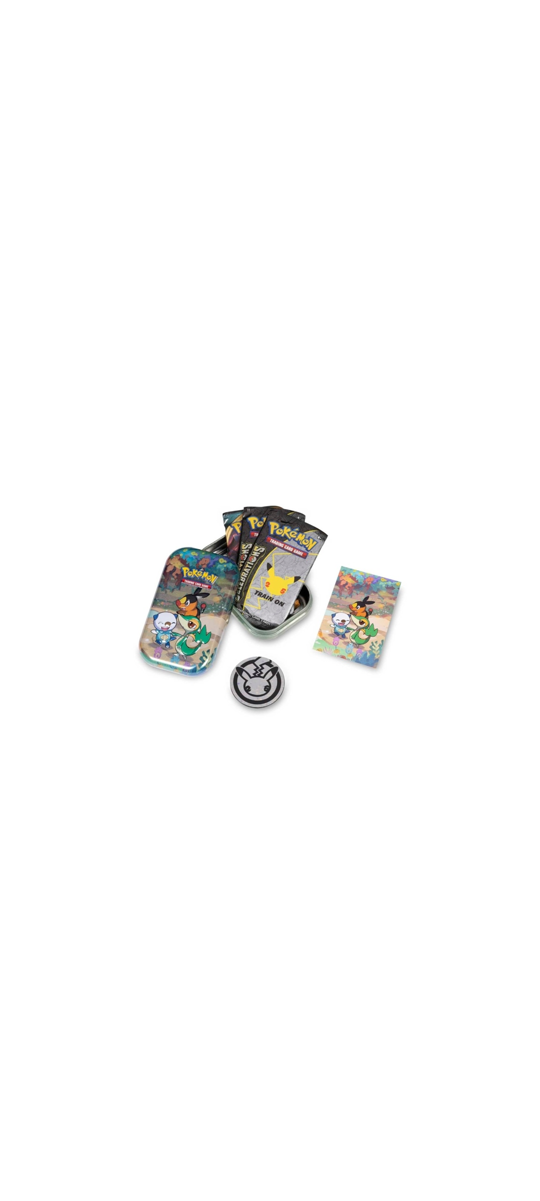 Pokemon TCG - 25th Anniversary - Celebrations - Mini Tin - Servife, Floink und Ottaro - Englisch 2021 - 2