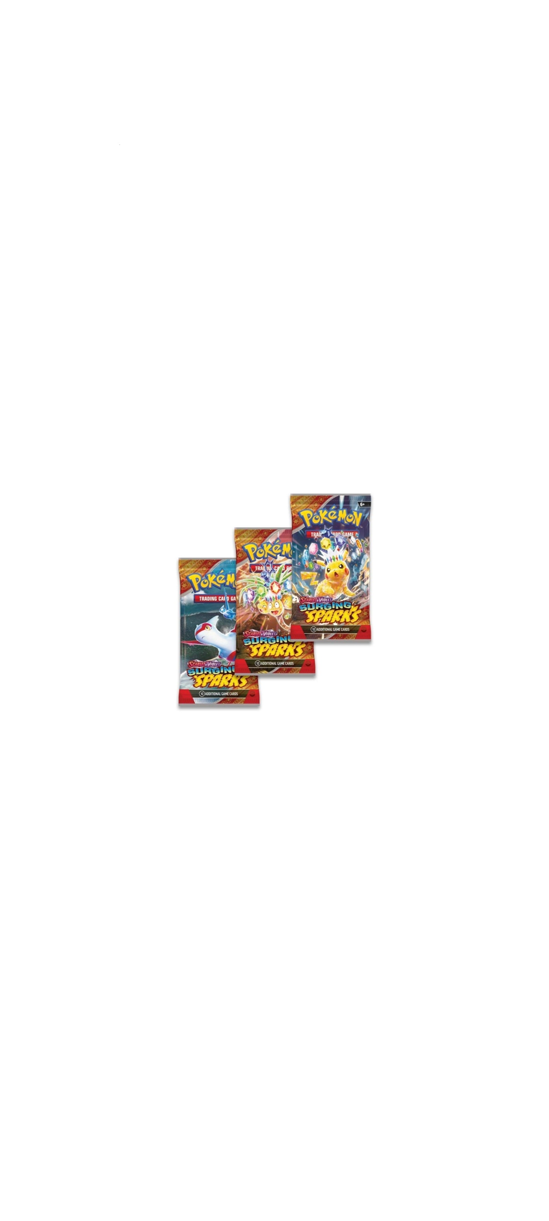 Pokemon TCG - Scarlet & Violet - Surging Sparks - Three Pack Blister - Englisch 2024 - 1