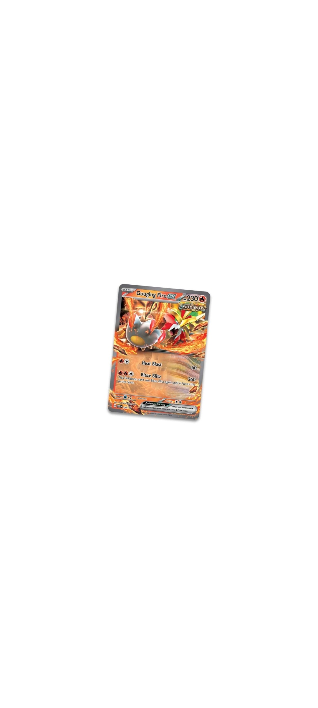 Pokemon TCG - Scarlet & Violet - Paradox Destinies Tin - Gouging Fire ex 2024 - 2