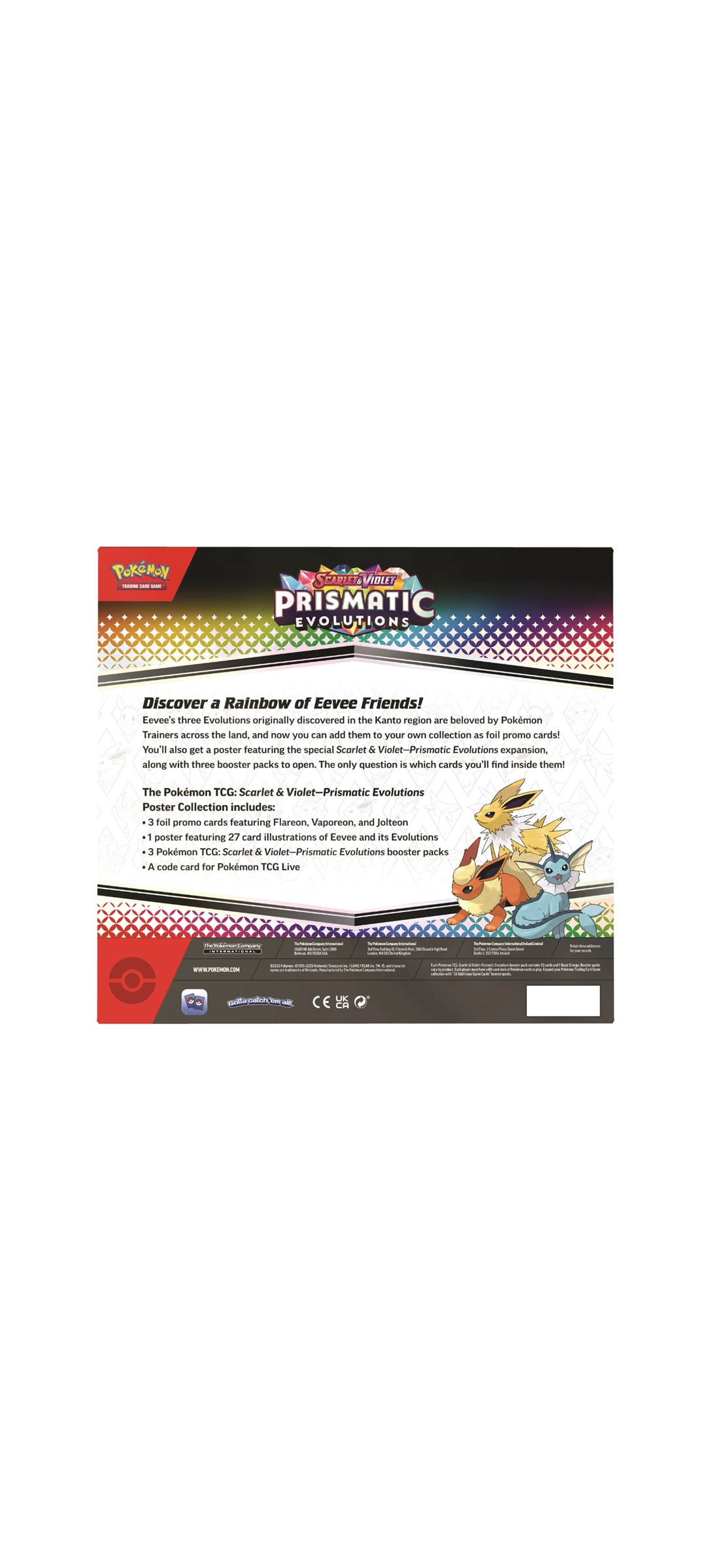Pokemon TCG - Scarlet & Violet - Prismatic Evolutions - Poster Collection - Englisch 2025 - 5