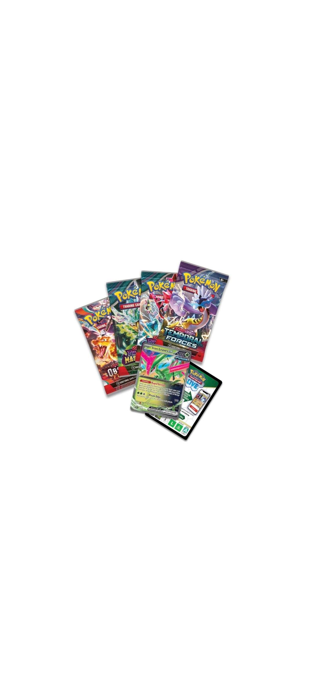 Pokemon TCG - Scarlet & Violet - Paradox Clash Tin - Iron Leaves ex 2024 - 2