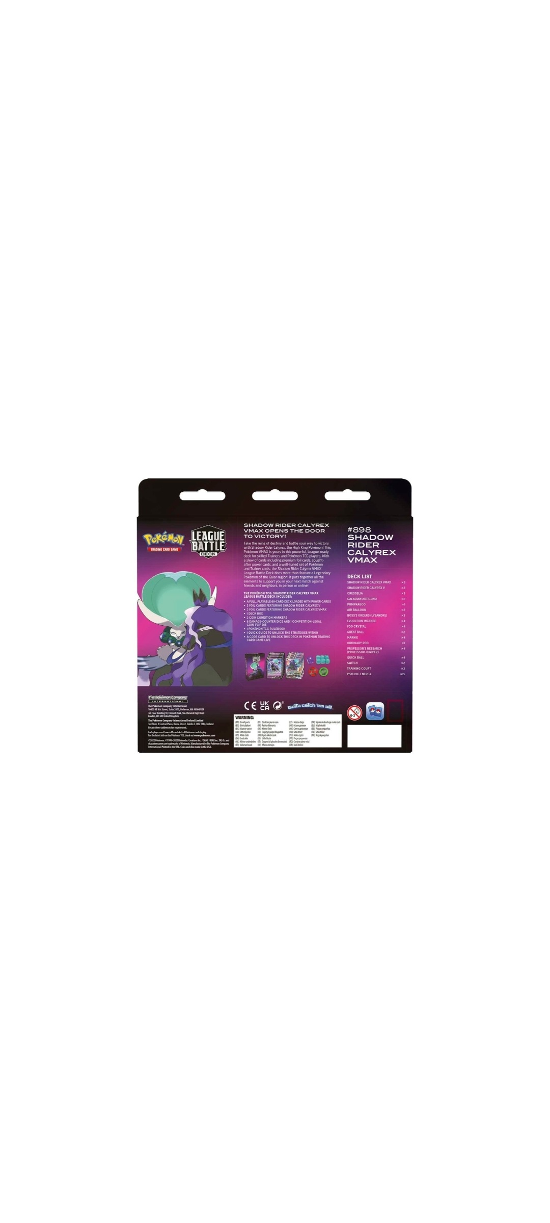 Pokemon TCG - Sword & Shield - League Battle Deck - Shadow Rider - Calyrex VMAX 2022 - 6