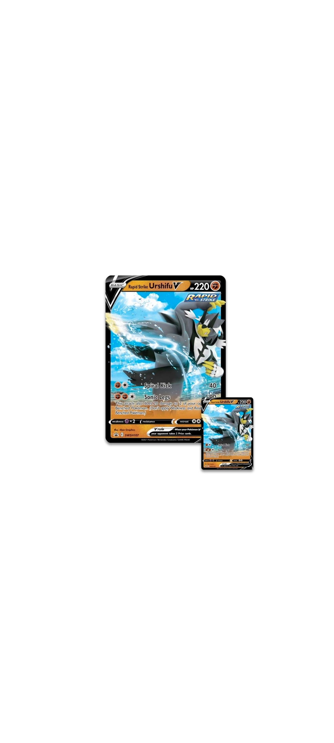 Pokemon TCG - Sword & Shield - Rapid Strike - Urshifu V Box - Englisch 2021 - 3