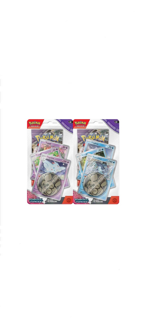 Pokemon TCG - Scarlet & Violet - Temporal Forces - Premium Checklane Blister - Togekiss / Baxcalibur - Englisch 2024