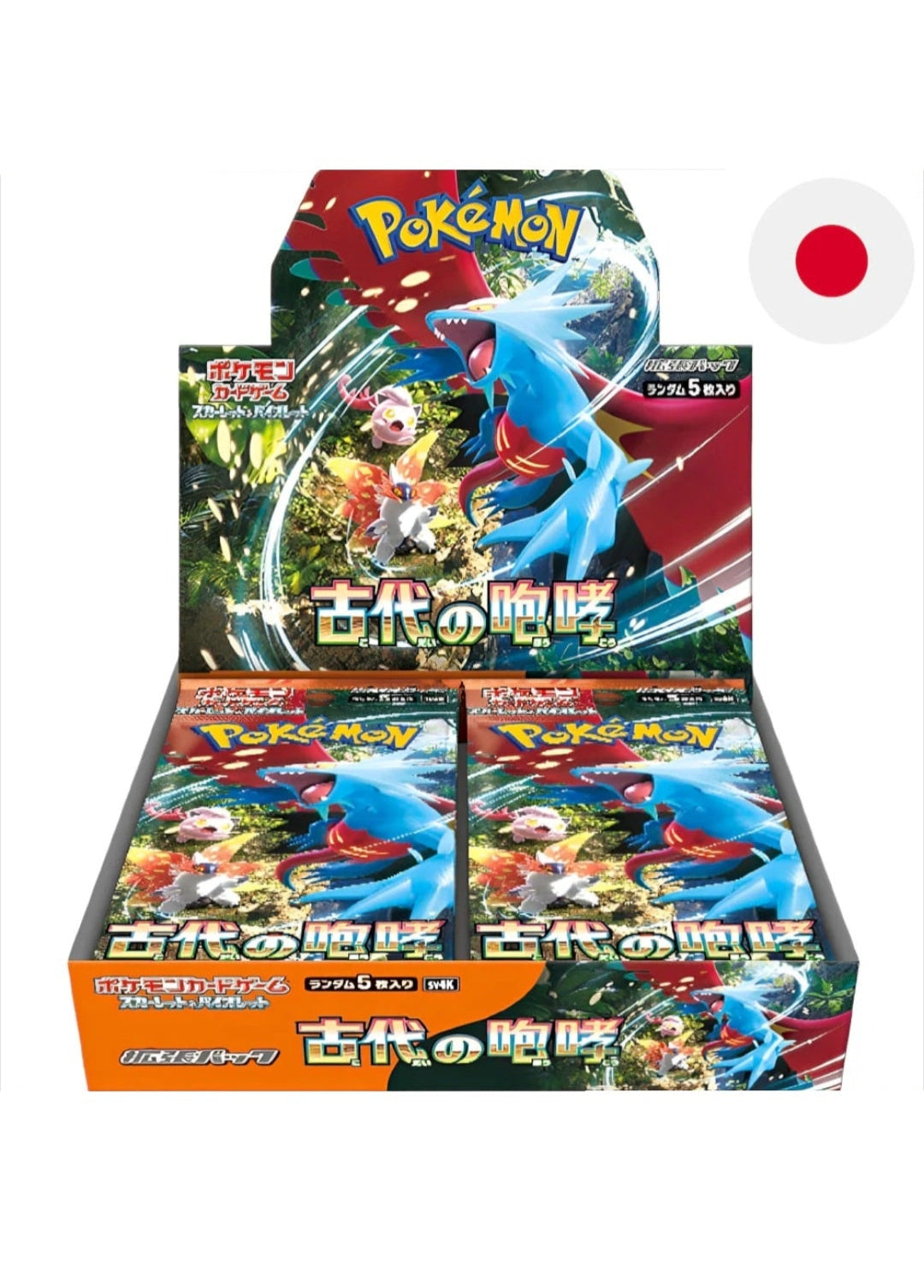 Pokemon TCG - Anicient Roar Display (sv4k) Japanisch