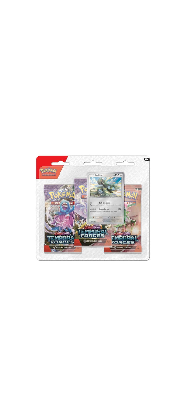 Pokémon TCG - Temporal Forces - 3 Pack Blister - Cyclizar 2024