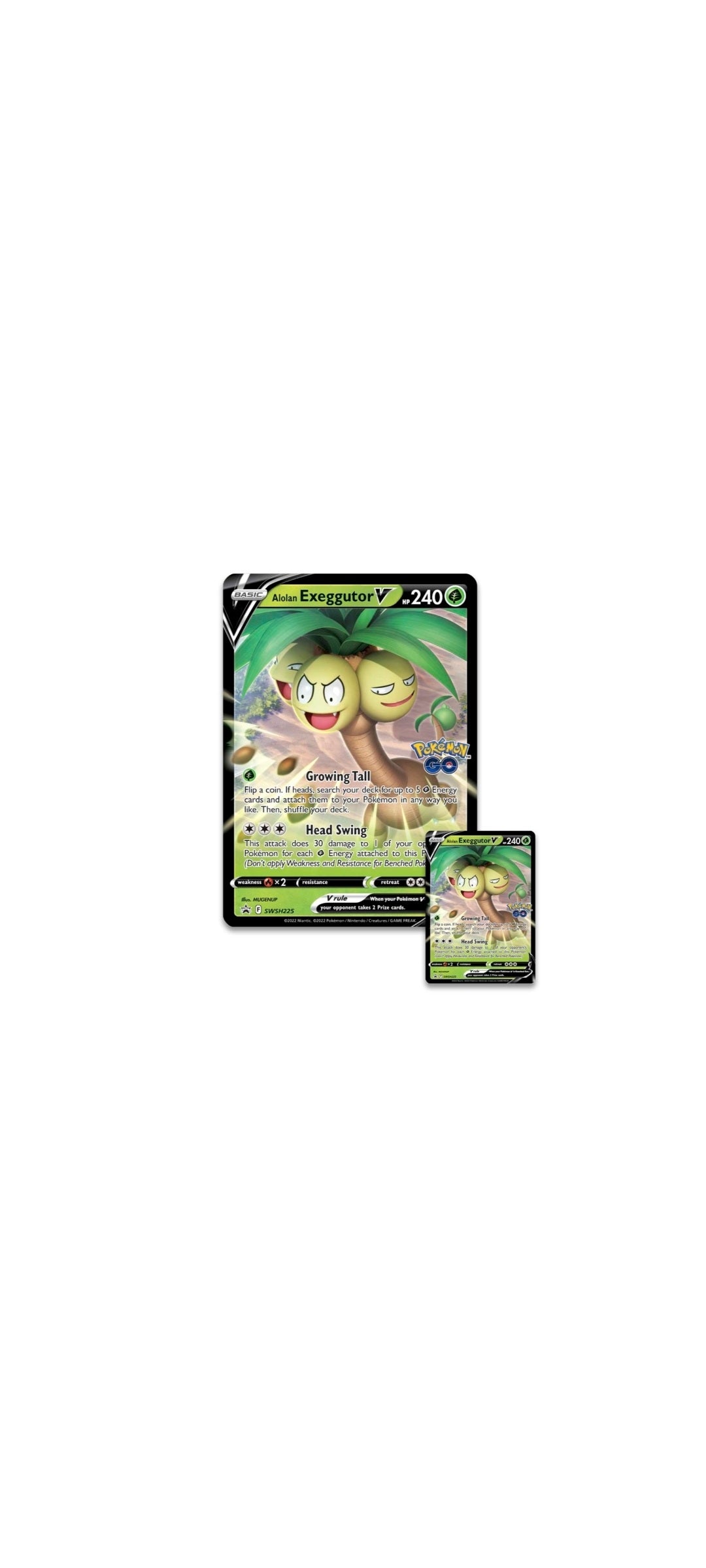 Pokémon TCG - Pokémon GO - Alolan Exeggutor V 2022 - 2