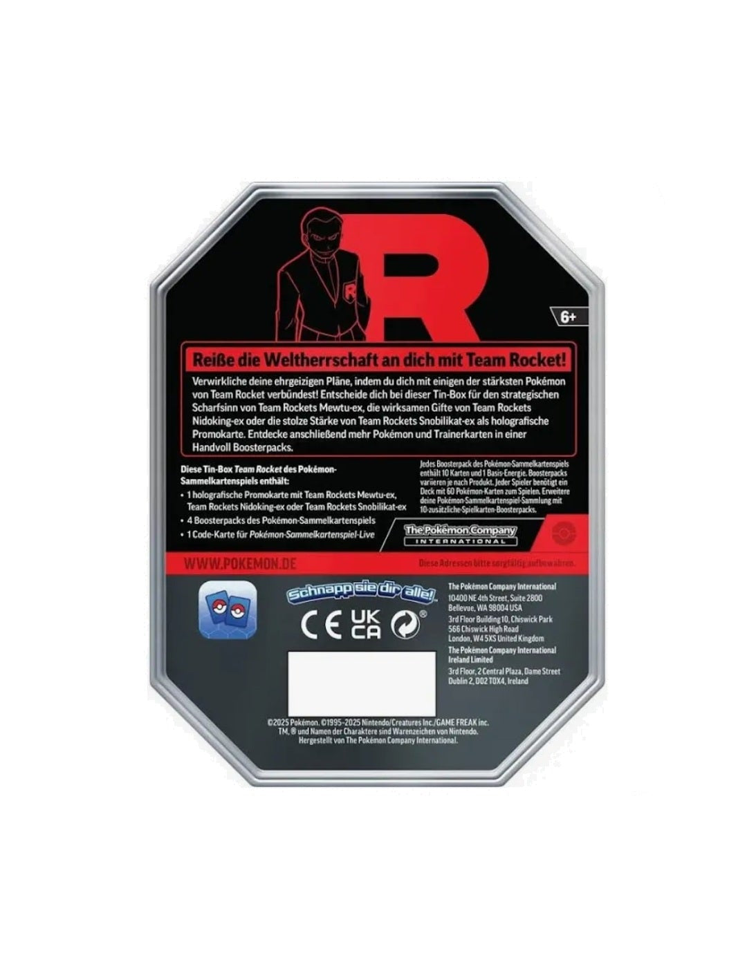 Pokemon TCG - Fall Ex Tin Team Rocket DE - 5