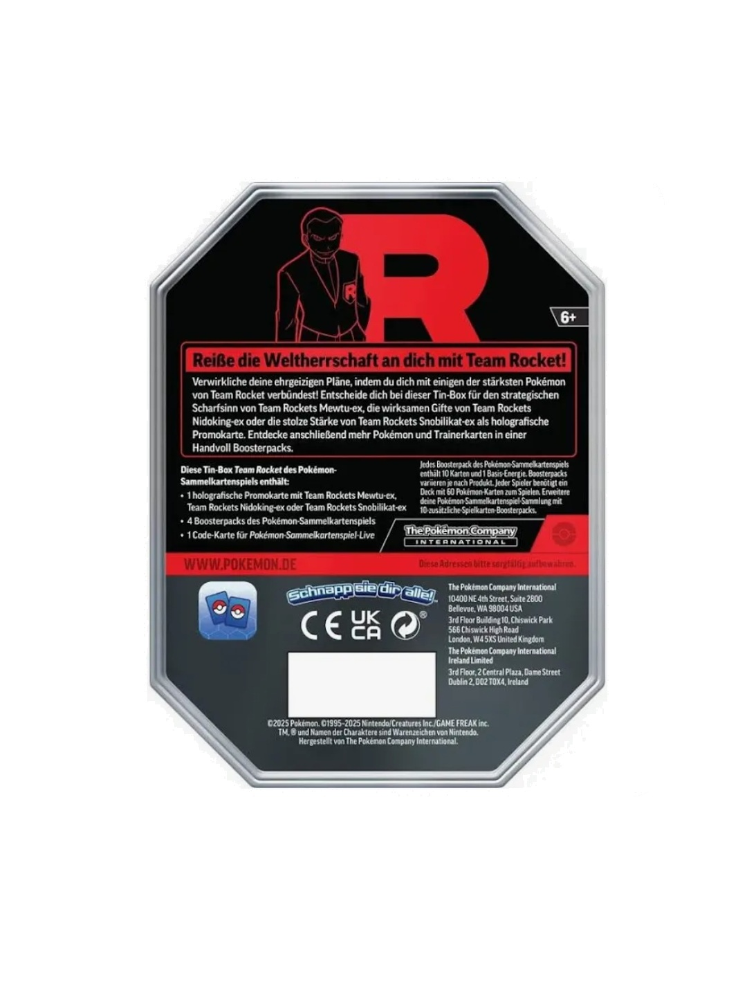 Pokemon TCG - Scarlet & Violet - Fall Ex Tin - Team Rocket DE 2025 - 5