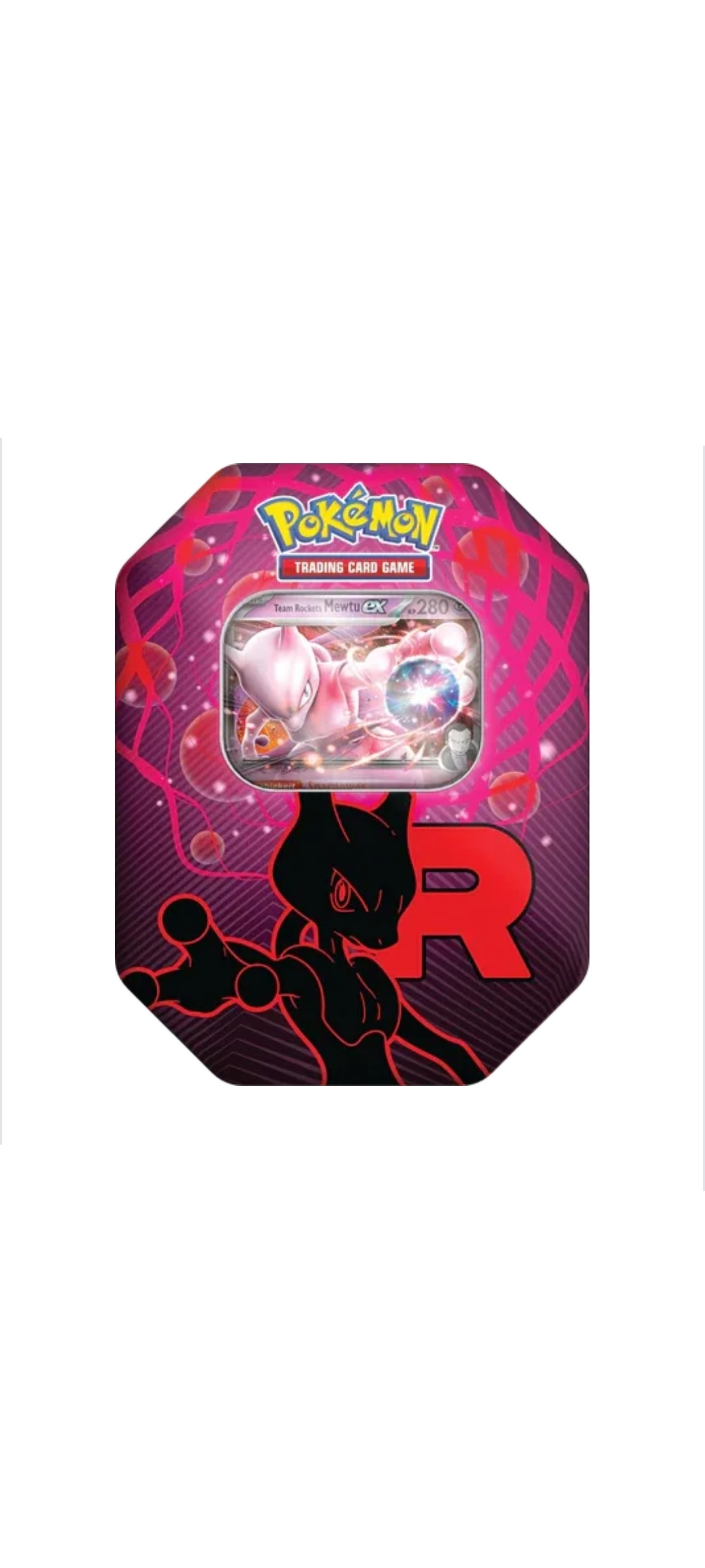 Pokemon TCG - Scarlet & Violet - Fall Ex Tin - Team Rocket - Mewtu DE 2025