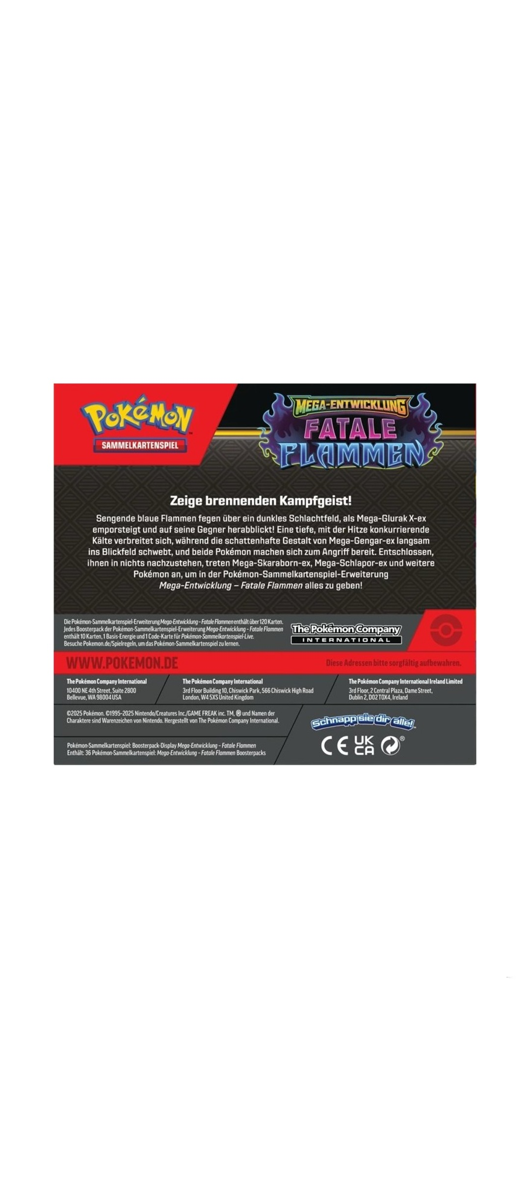 Pokemon TCG - Fatale Flammen - 36er Display Box 2025 - 3