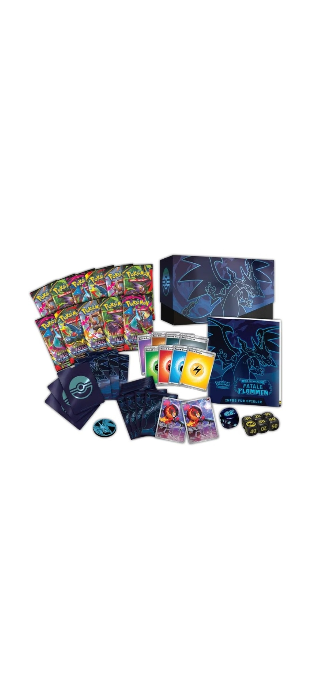 Pokemon TCG - Mega Entwicklung - Fatale Flammen - Top Trainer Box 2025 - 3