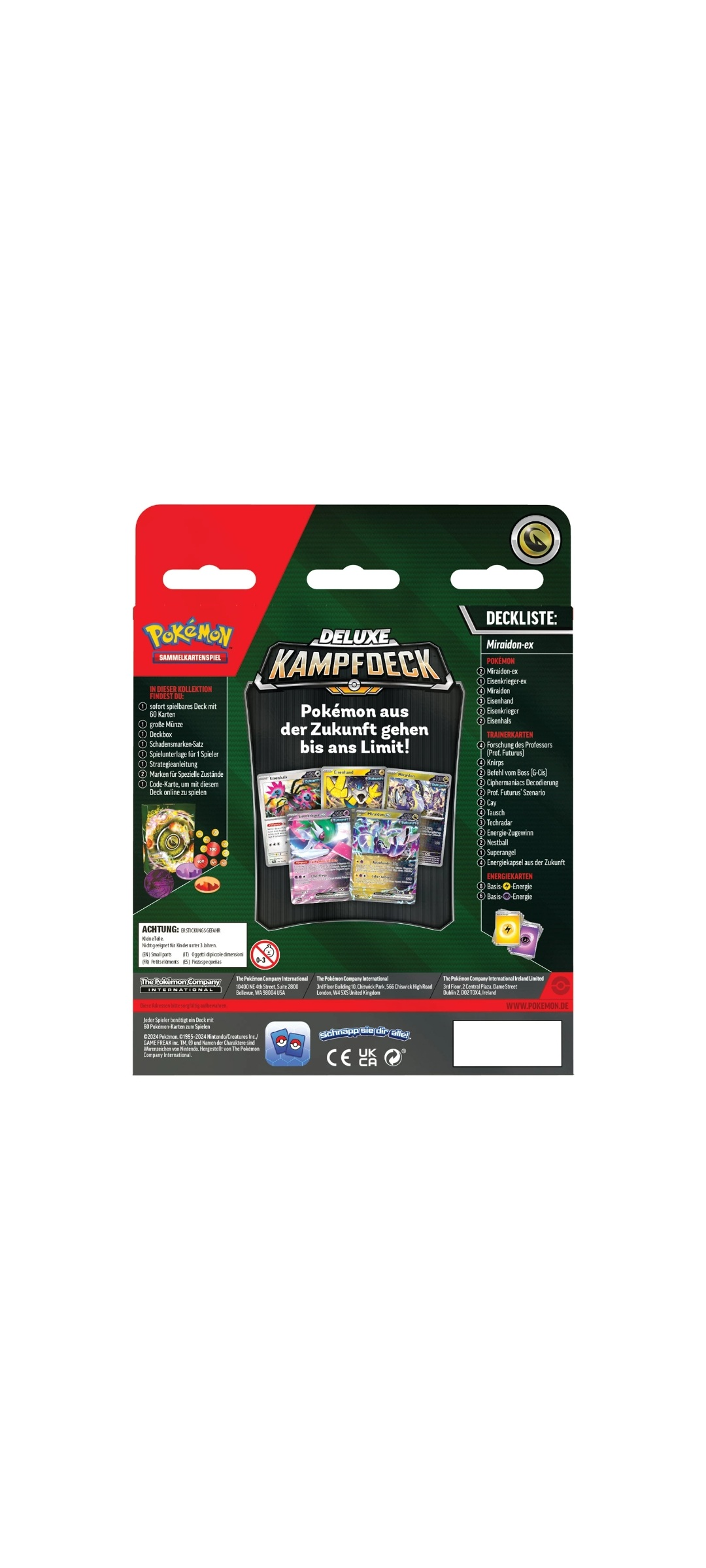 Pokemon TCG - Karmesin & Purpur - Kampfdeck Deluxe - Miraidon ex 2024 - 2