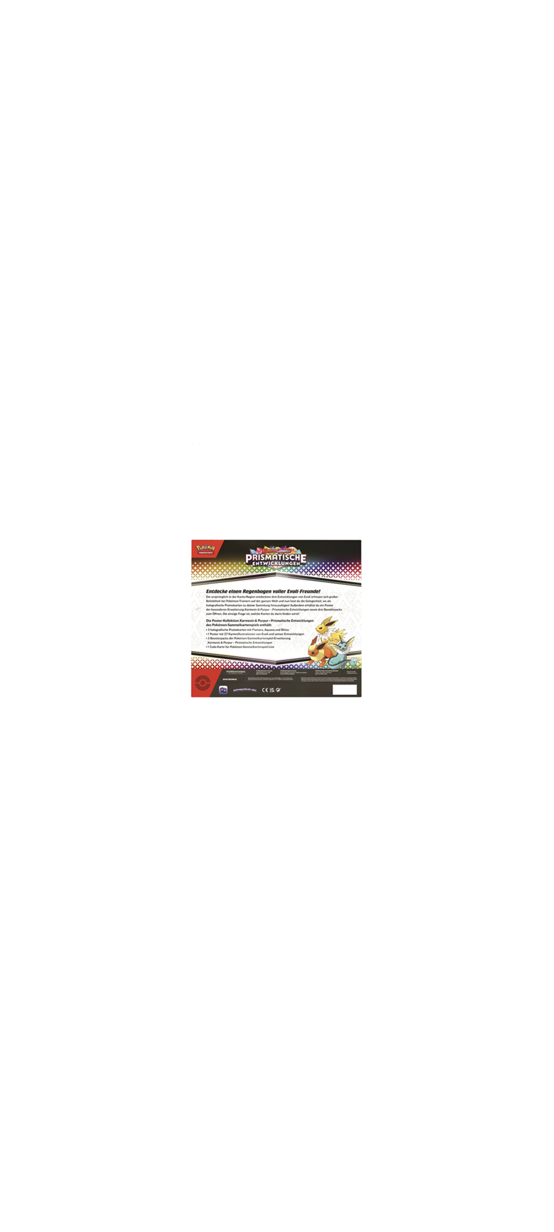 Pokemon TCG - Karmesin & Purpur - Prismatische Entwicklungen - Poster Kollektion - Deutsch 2025 - 5