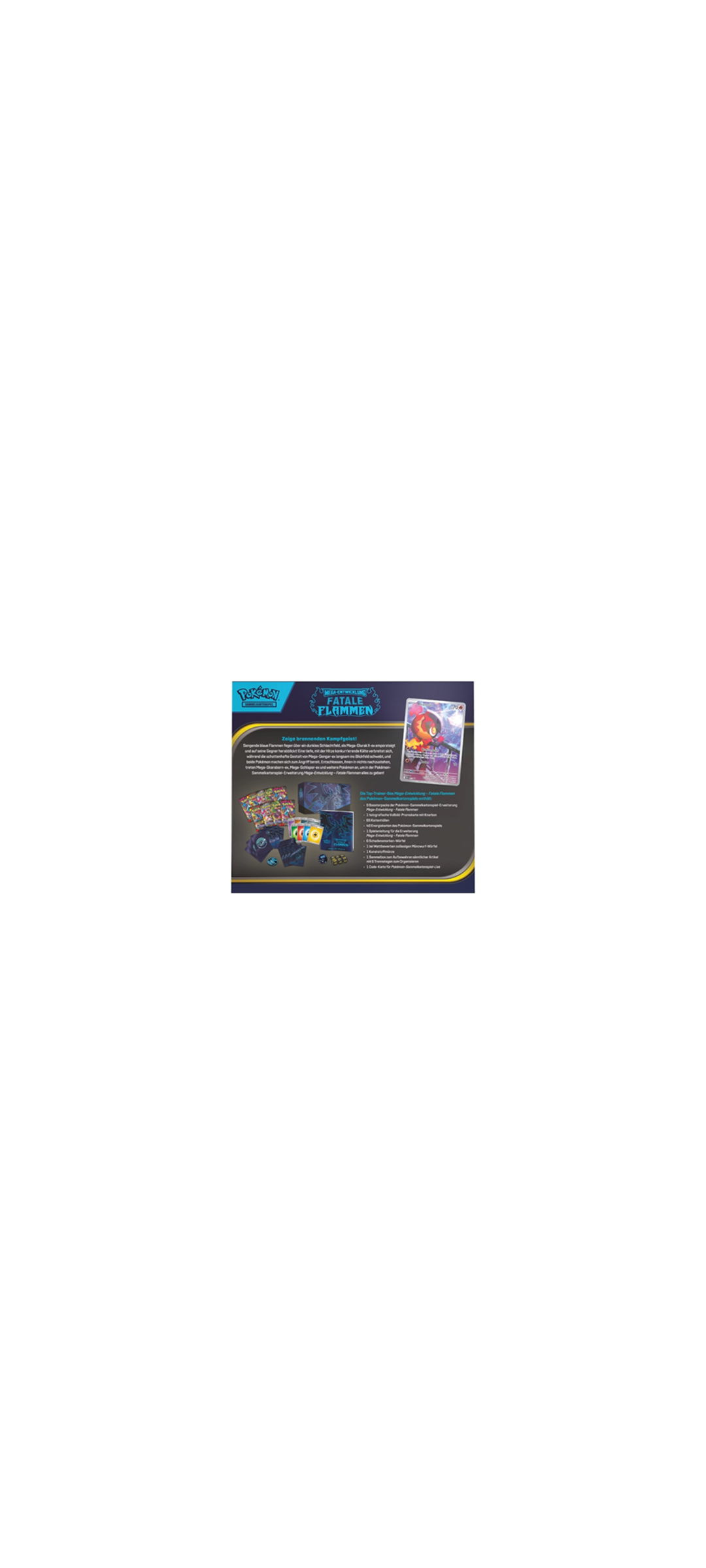 Pokemon TCG - Mega Entwicklung - Fatale Flammen - Top Trainer Box 2025 - 6