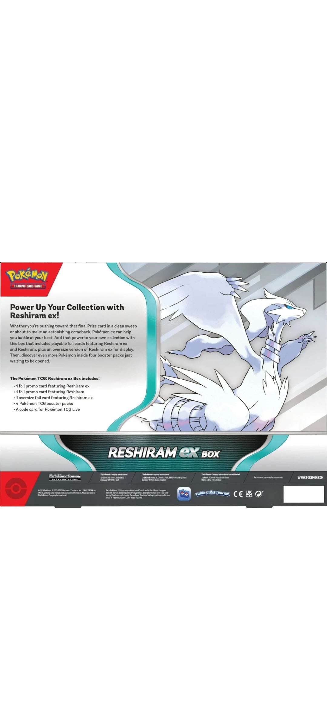 Pokemon TCG - Reshiram ex Box 2025 - 2