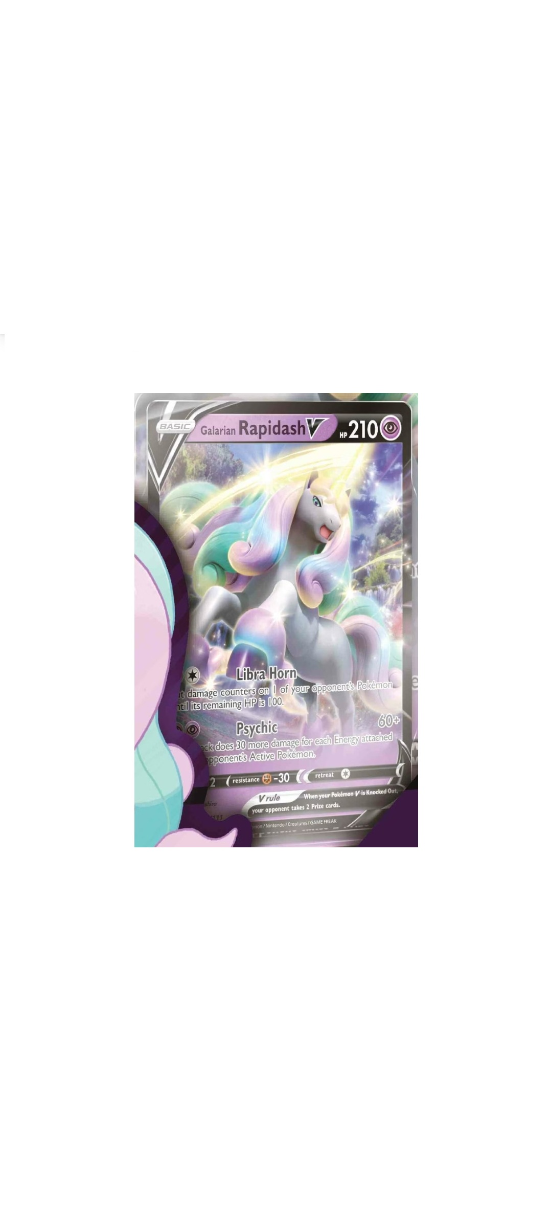 Pokemon TCG - Sword & Shield - Galarian Rapidash V Box - Englisch 2021 - 4