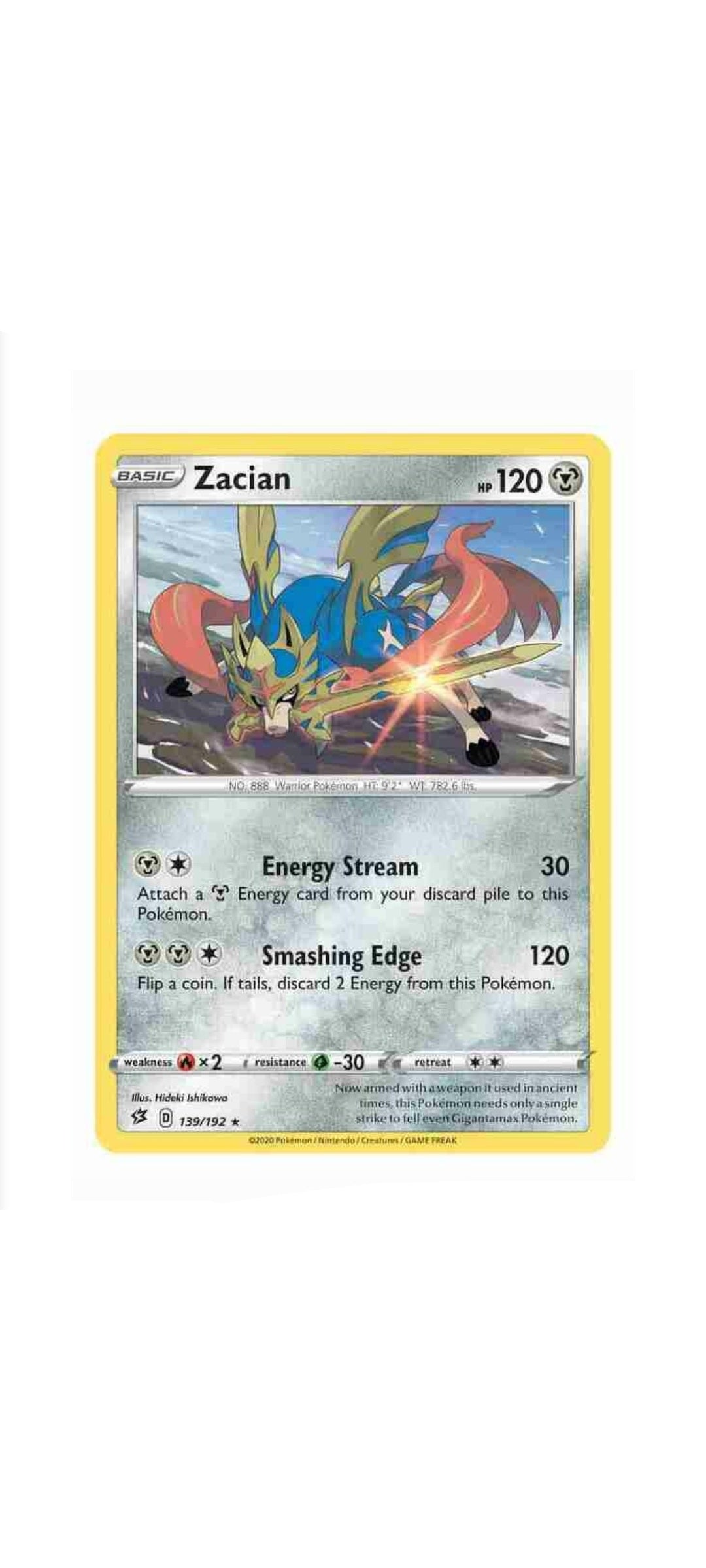 Pokemon TCG - Sword & Shield - Rebel Clash - Zacian - Theme Deck - 4