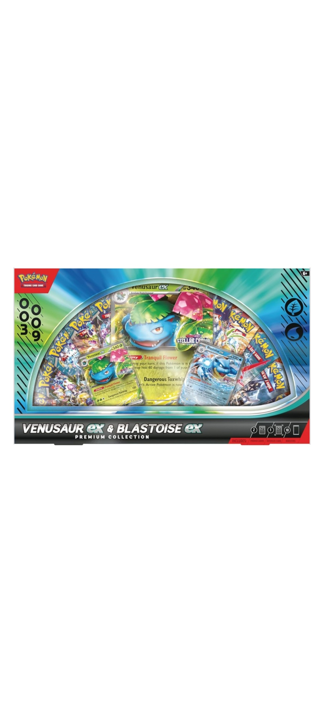 Pokemon TCG - Scarlet & Violet - Venusaur ex & Bisaflor ex - Premium-Collektion - Englisch 2025 - 2