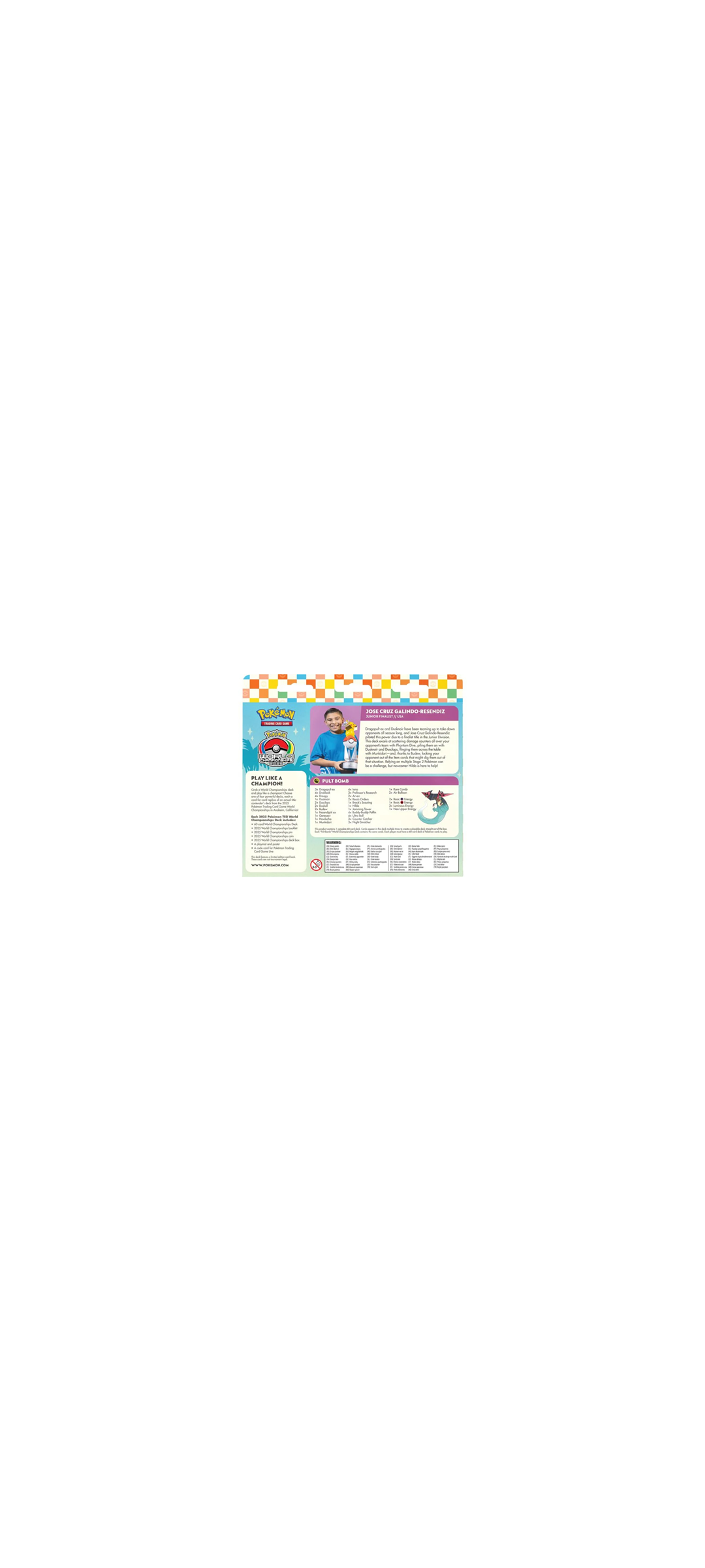 Pokemon TCG - Weltmeisterschaftsdeck - Jose Cruz Galindo-Resendiz - Pult Bomb - Deutsch 2025 - 2