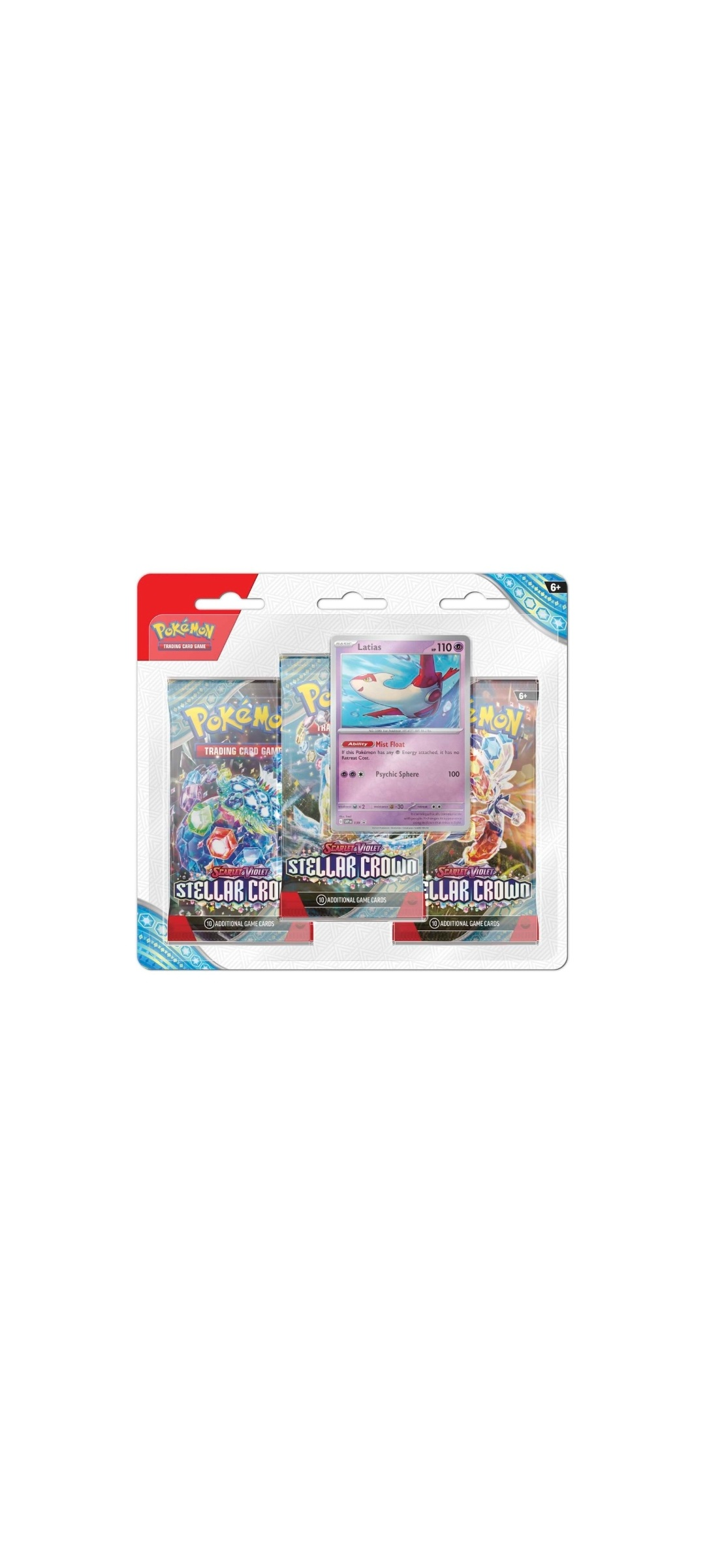 Pokemon TCG - Scarlet & Violet - Stellar Crown - 3 Booster Packs Latias 2024