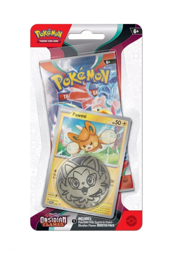 Pokémon TCG - Scarlet & Violet - Obsidian Flames - Checklane Blister - Pawmi 2023